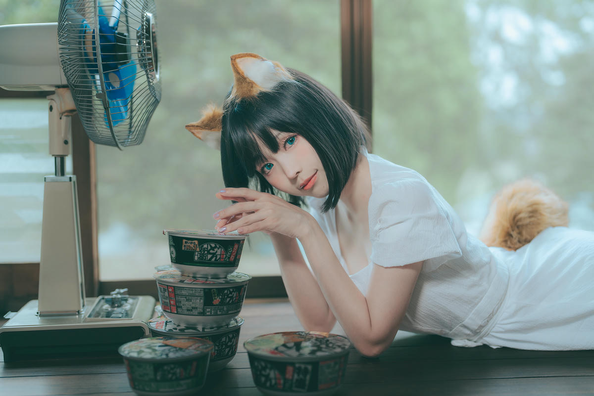 ElyEE子 NO.128 23.July B-Dongitsune White dress 白洋裝狐少女[59P-2V-167M]_第2集