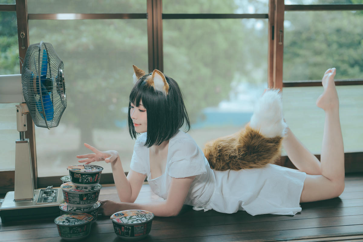 ElyEE子 NO.128 23.July B-Dongitsune White dress 白洋裝狐少女[59P-2V-167M]_第2集