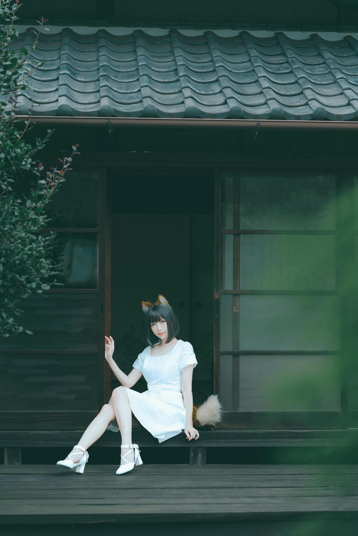 ElyEE子 NO.128 23.July B-Dongitsune White dress 白洋裝狐少女[59P-2V-167M]_第3集