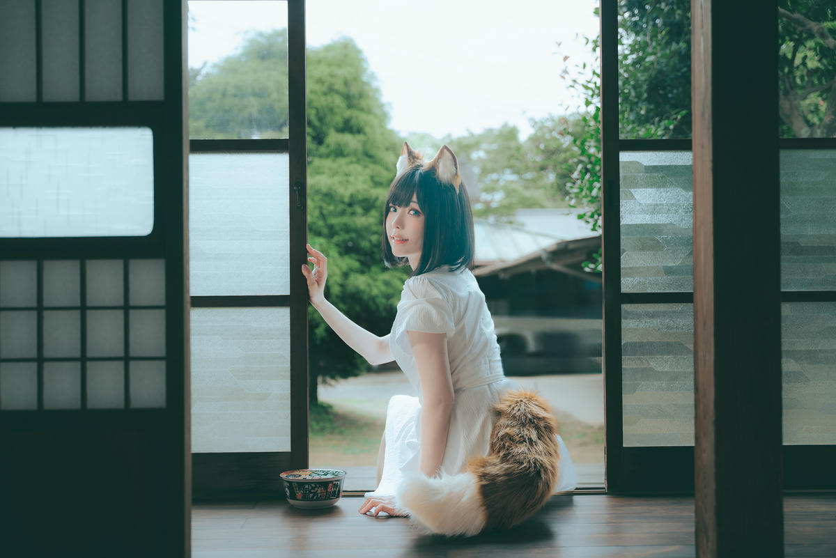 ElyEE子 NO.128 23.July B-Dongitsune White dress 白洋裝狐少女[59P-2V-167M]_第1集