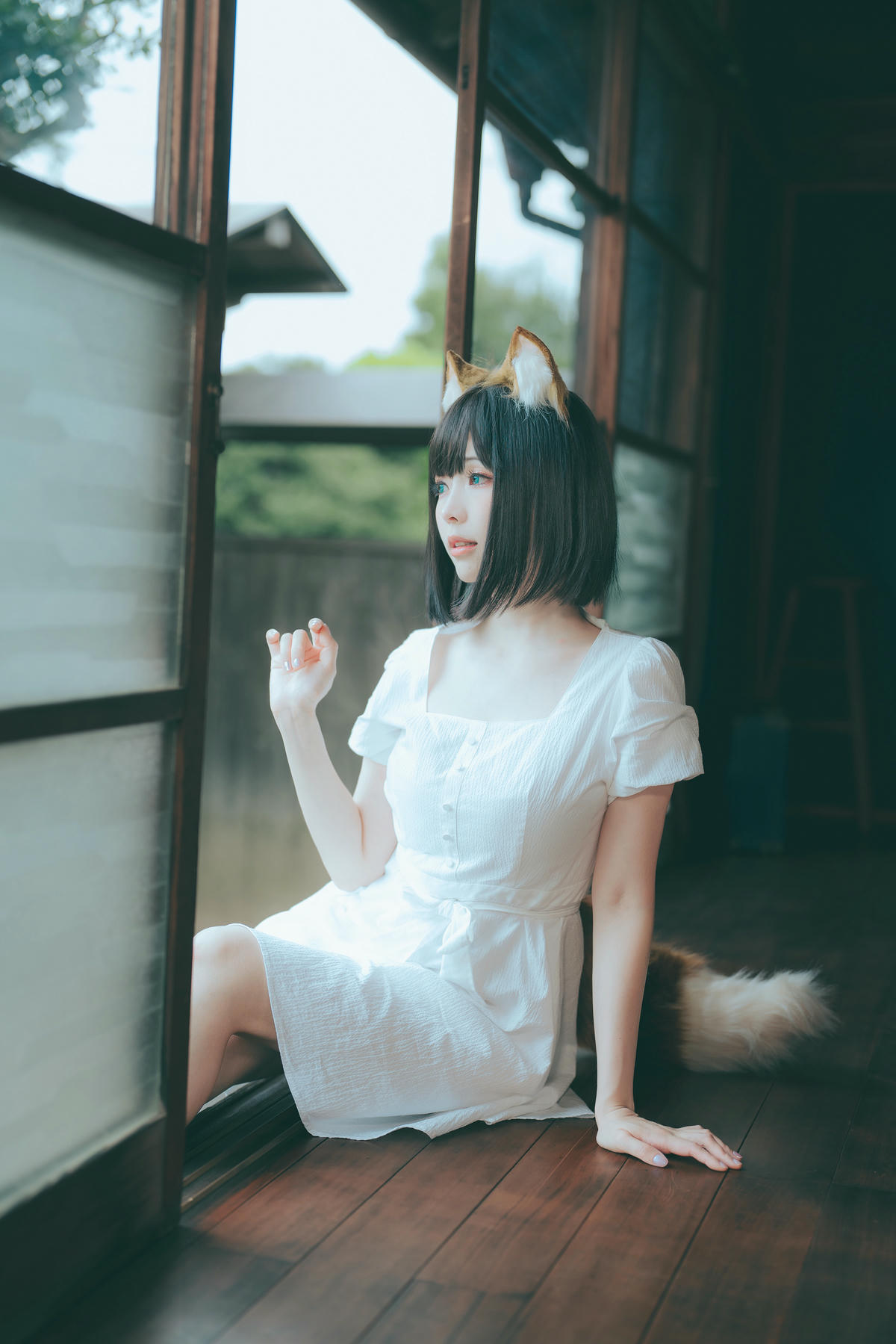 ElyEE子 NO.128 23.July B-Dongitsune White dress 白洋裝狐少女[59P-2V-167M]_第1集