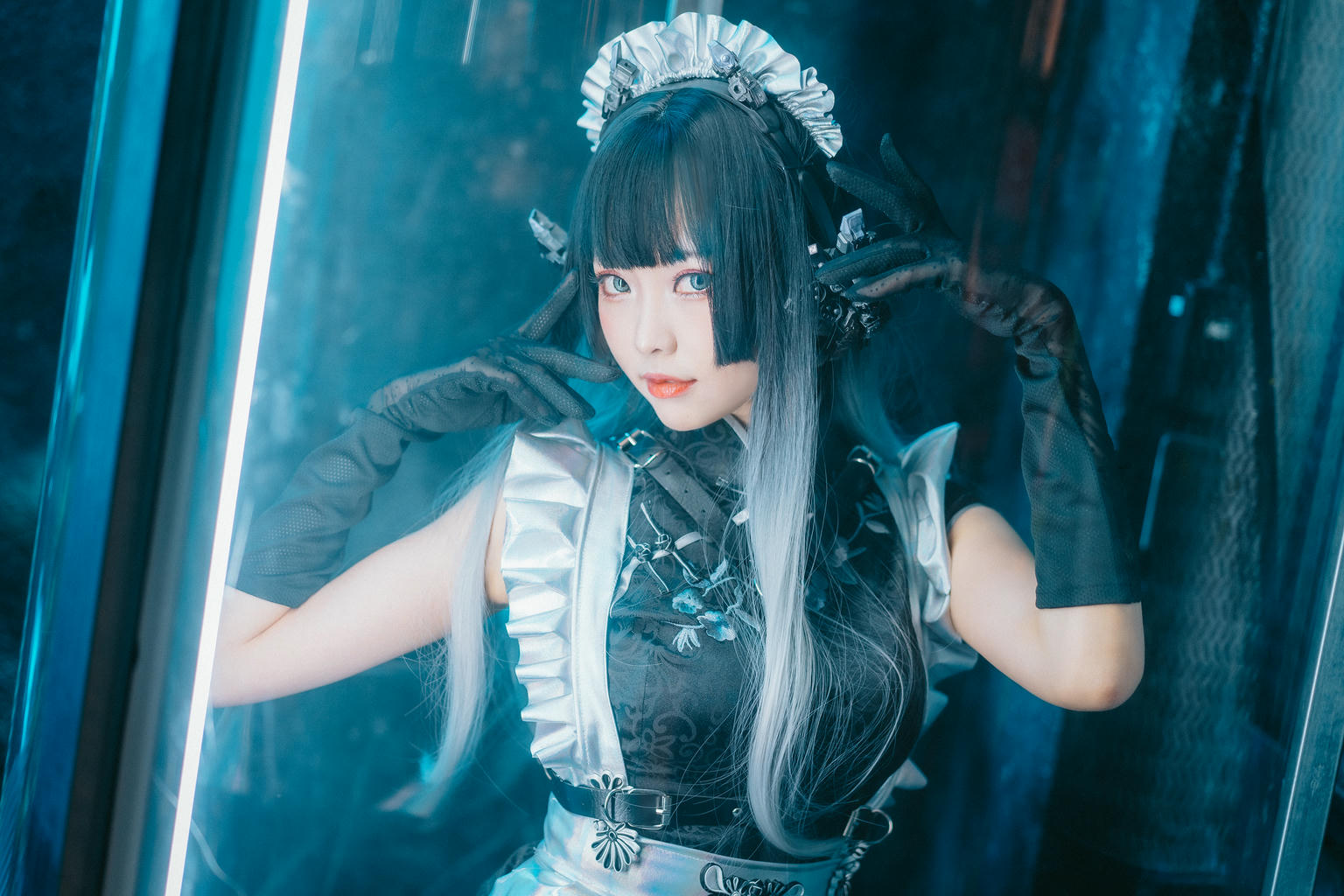 ElyEE子 NO.131 賽博女仆Melanite黑榴石[30P-102.6M]_第1集