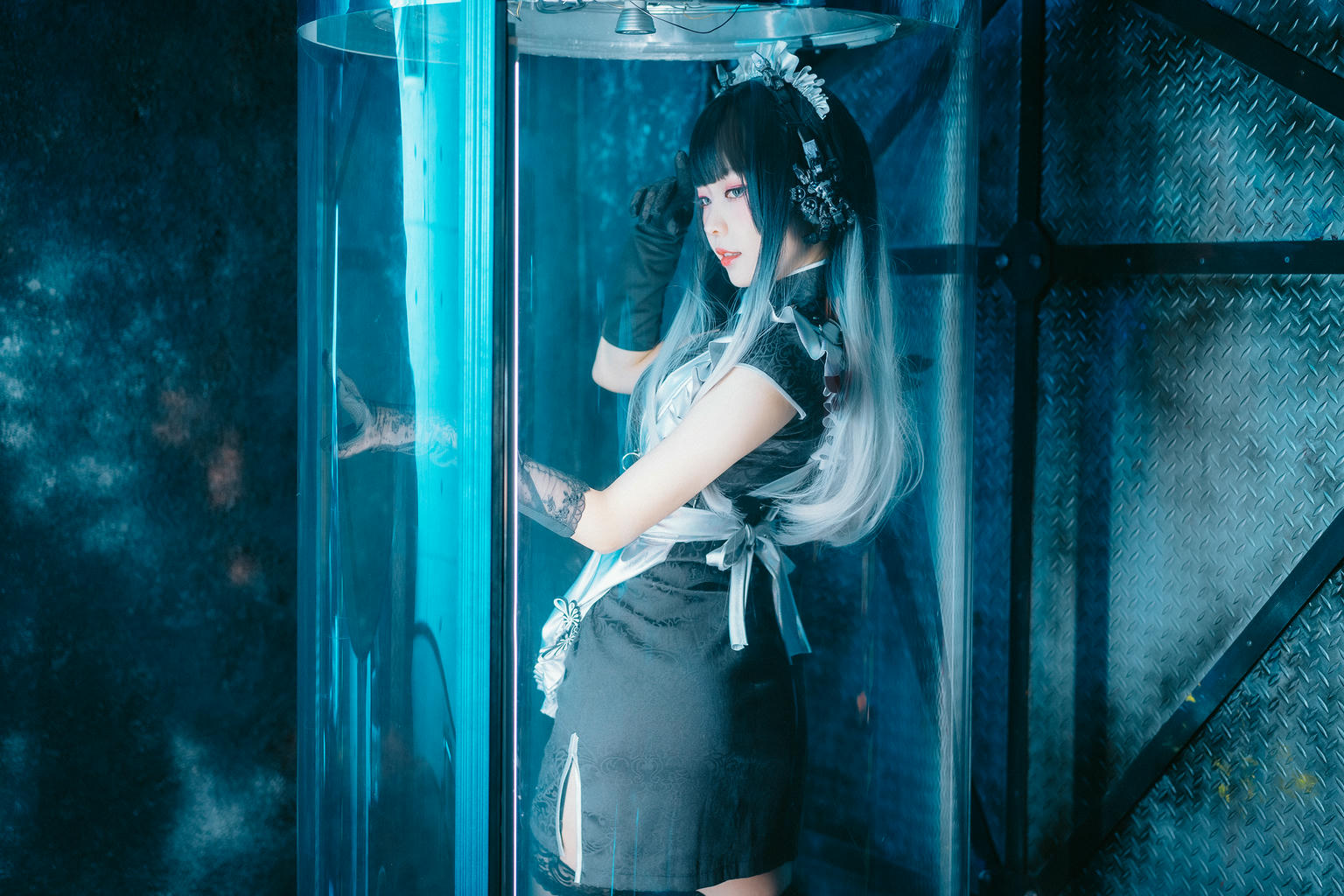 ElyEE子 NO.131 賽博女仆Melanite黑榴石[30P-102.6M]_第1集