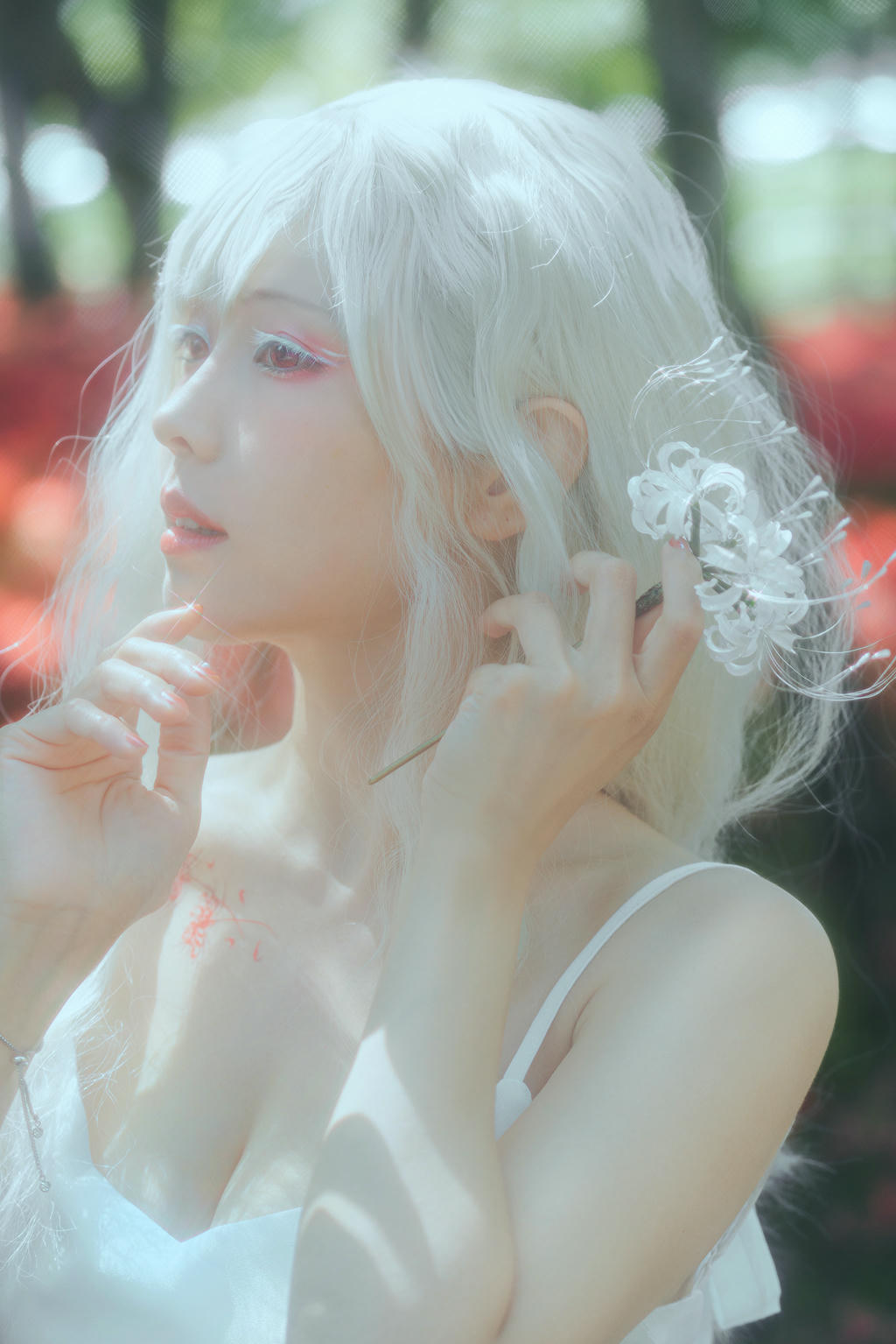 ElyEE子 NO.136 23年10月订阅 [86P2V-302MB]-B-White spider lily 白瓷彼岸 [27P-83MB]_第1集