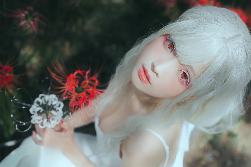 ElyEE子 NO.136 23年10月订阅 [86P2V-302MB]-B-White spider lily 白瓷彼岸 [27P-83MB]_第1集