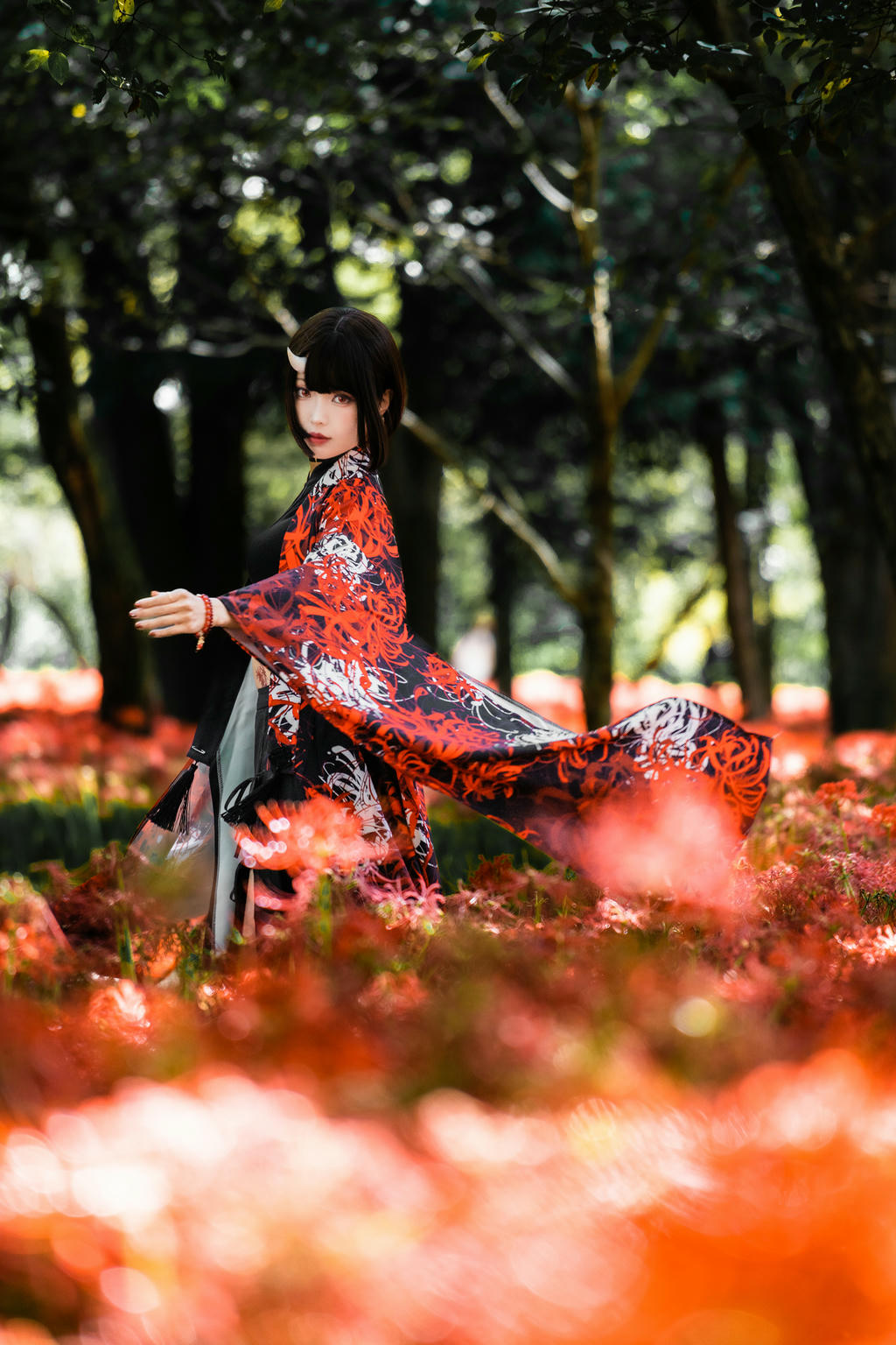 ElyEE子 NO.136 23年10月订阅 [86P2V-302MB]-C-Red Higanbana 殷紅彼岸 [36P-125MB]_第1集