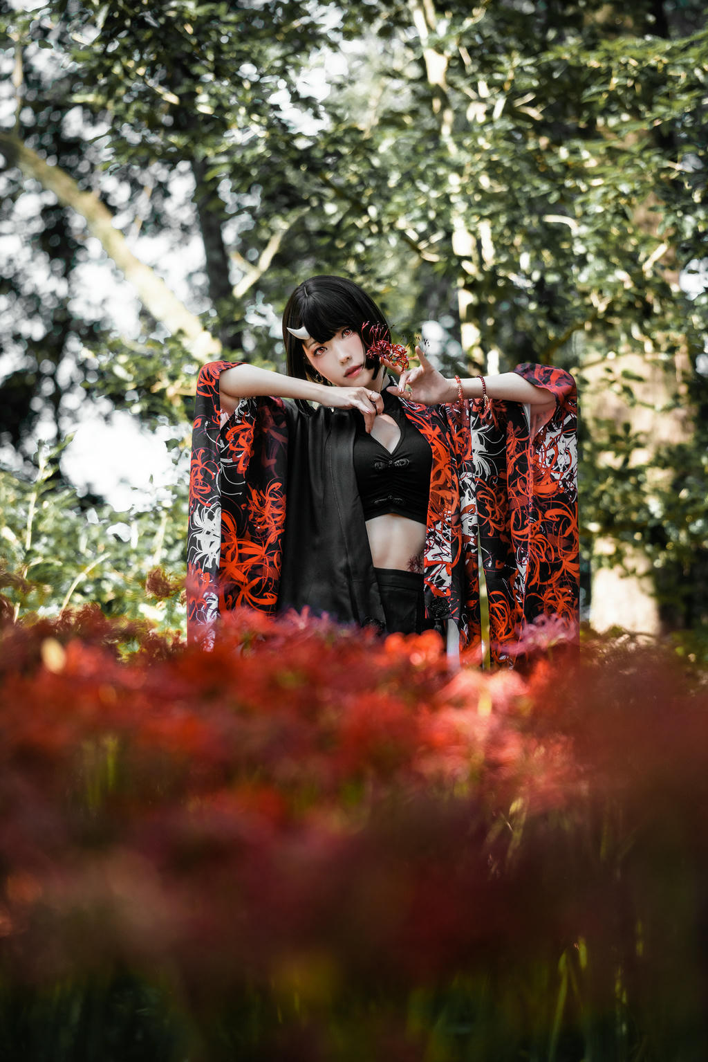 ElyEE子 NO.136 23年10月订阅 [86P2V-302MB]-C-Red Higanbana 殷紅彼岸 [36P-125MB]_第2集