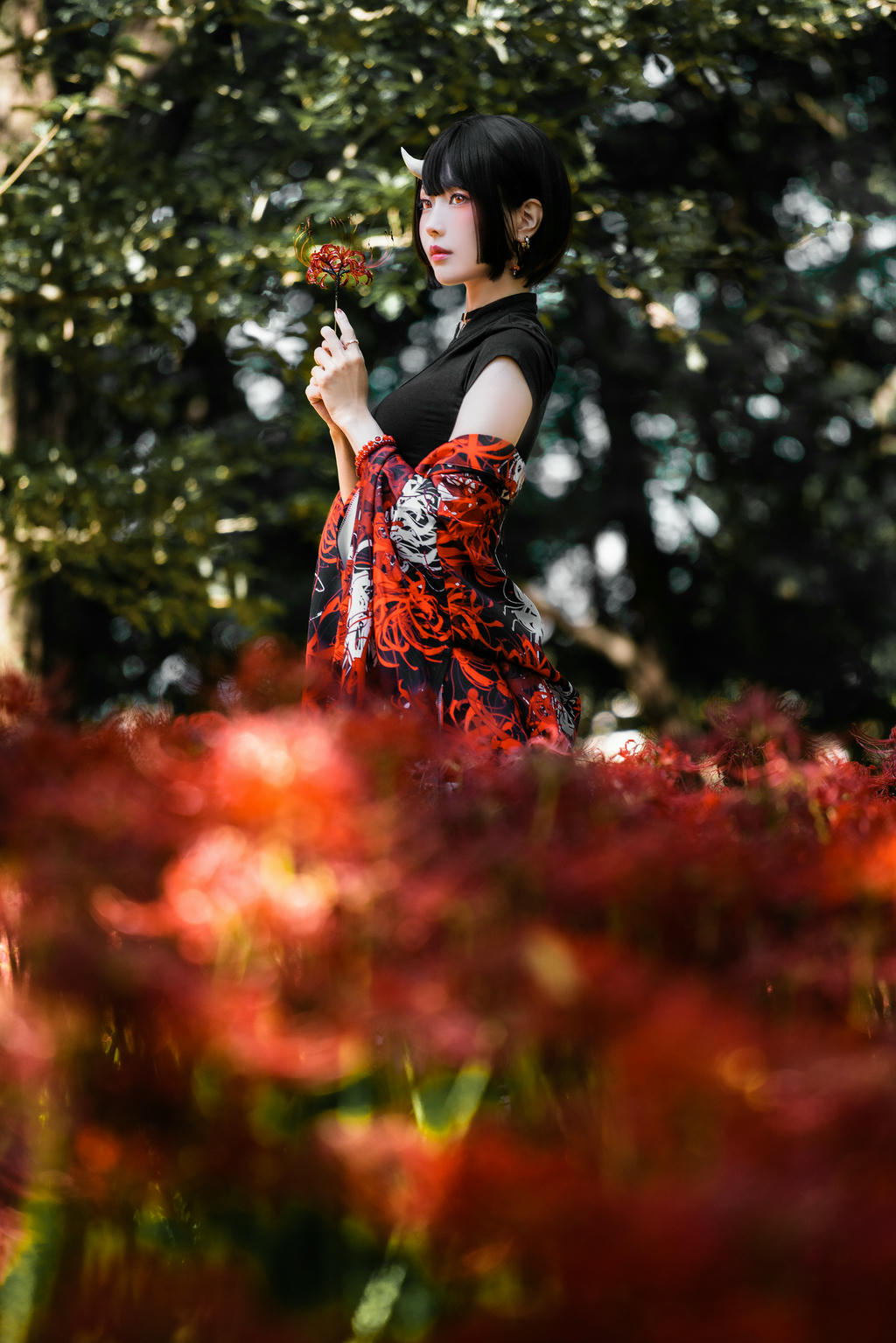 ElyEE子 NO.136 23年10月订阅 [86P2V-302MB]-C-Red Higanbana 殷紅彼岸 [36P-125MB]_第2集