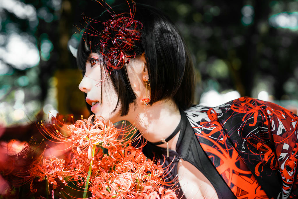 ElyEE子 NO.136 23年10月订阅 [86P2V-302MB]-C-Red Higanbana 殷紅彼岸 [36P-125MB]_第2集