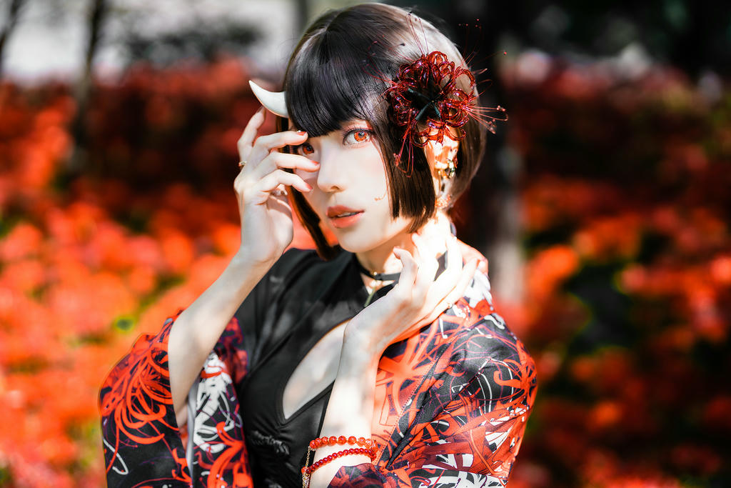 ElyEE子 NO.136 23年10月订阅 [86P2V-302MB]-C-Red Higanbana 殷紅彼岸 [36P-125MB]_第2集