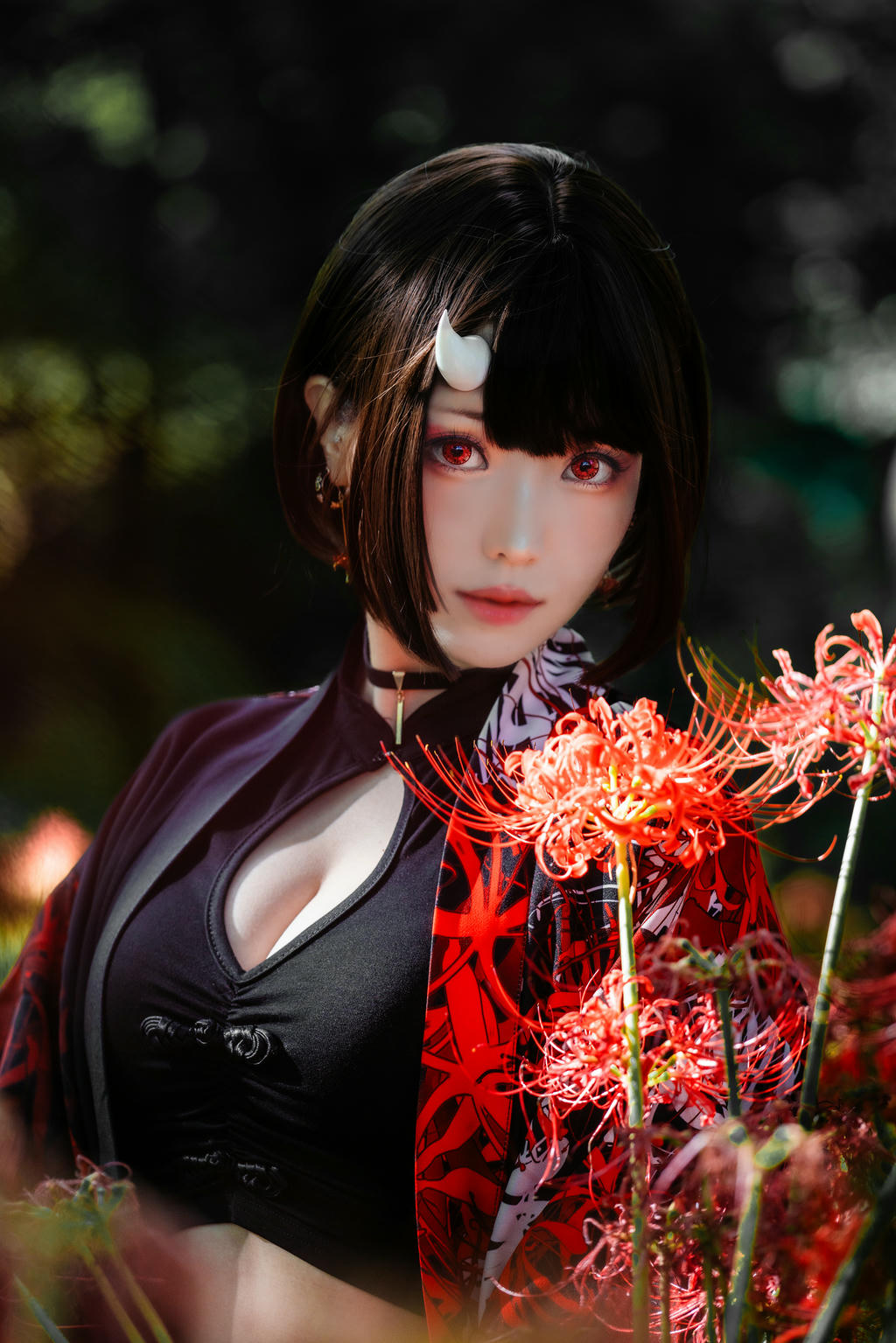 ElyEE子 NO.136 23年10月订阅 [86P2V-302MB]-C-Red Higanbana 殷紅彼岸 [36P-125MB]_第1集