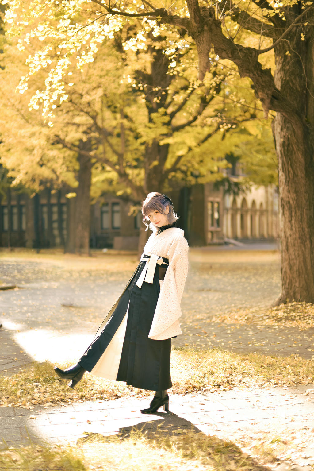 ElyEE子 NO.137 23年11月订阅 [82P5V-311MB]-Ginkgo Hakama_第1集