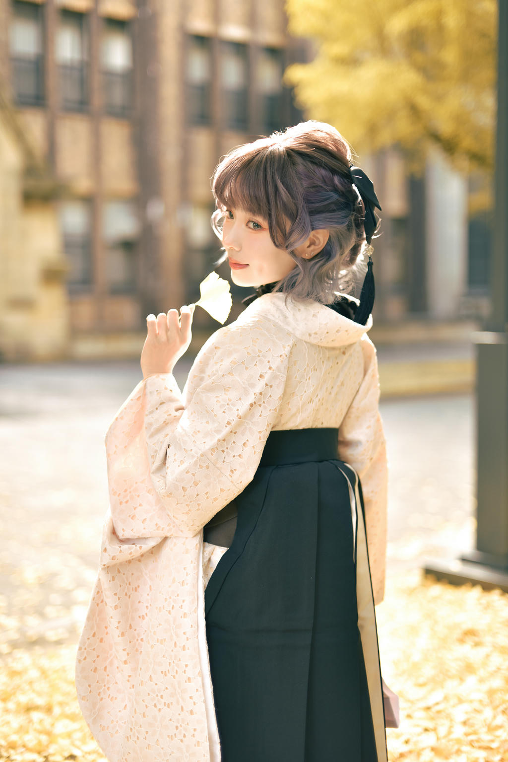 ElyEE子 NO.137 23年11月订阅 [82P5V-311MB]-Ginkgo Hakama_第1集