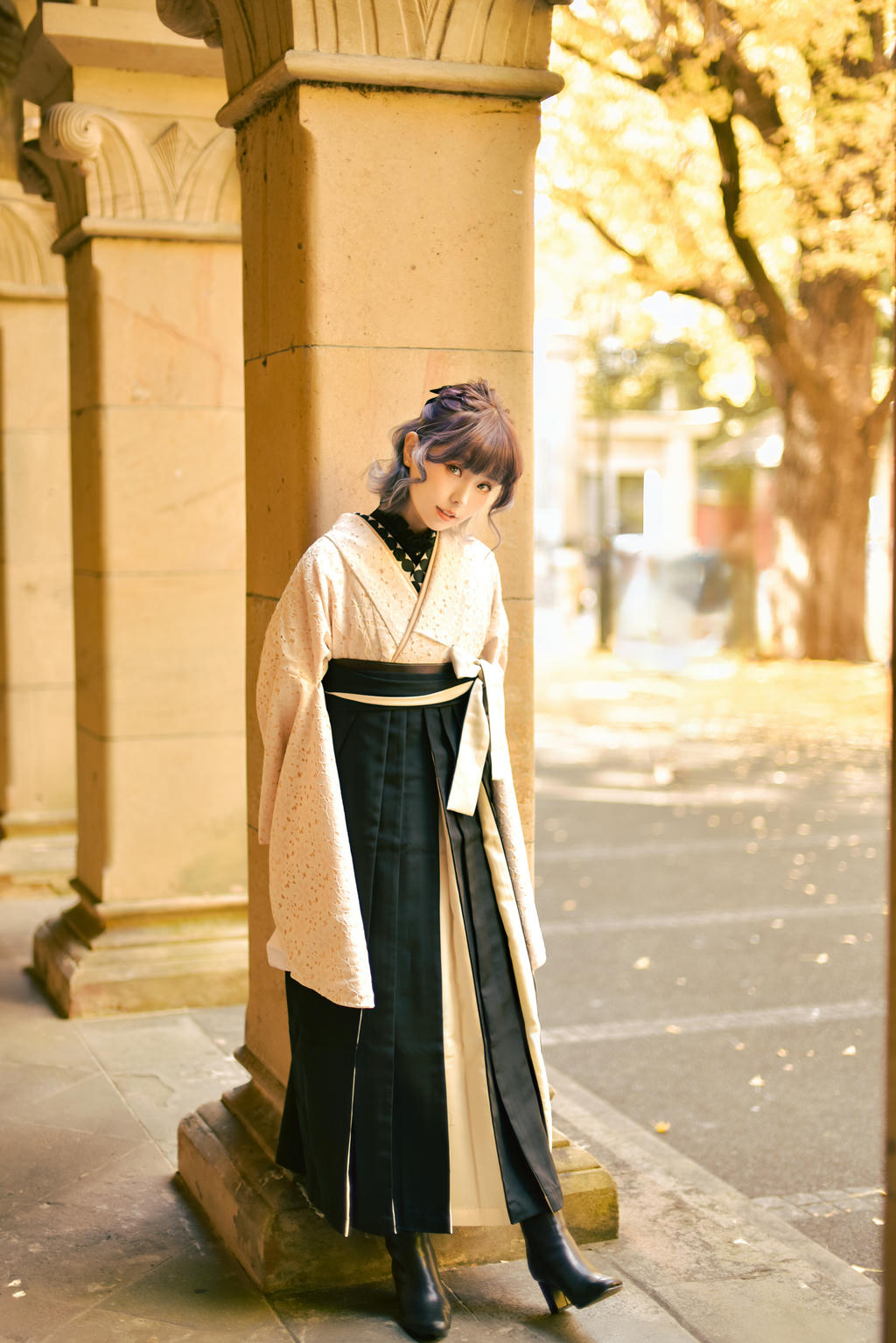 ElyEE子 NO.137 23年11月订阅 [82P5V-311MB]-Ginkgo Hakama_第1集