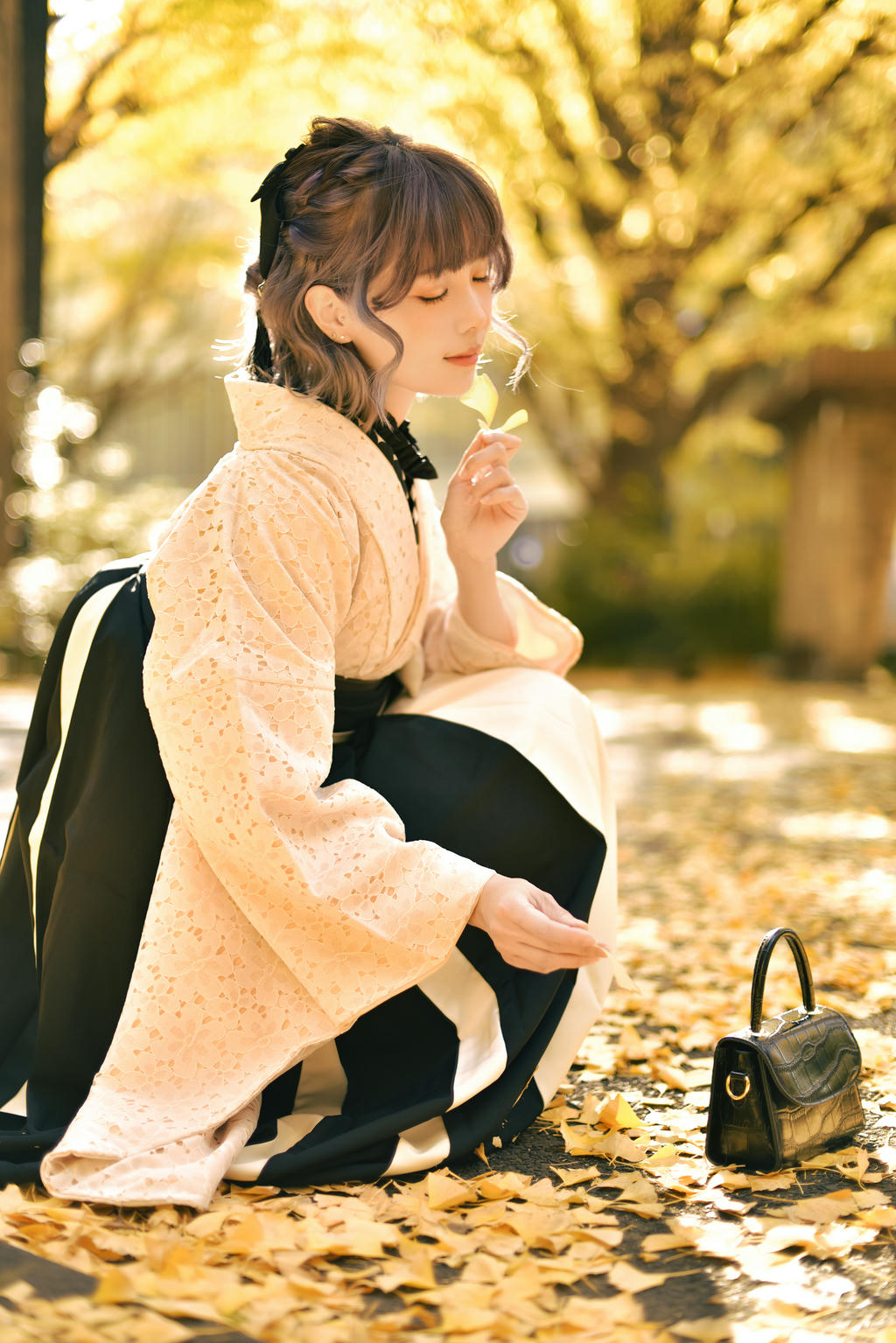 ElyEE子 NO.137 23年11月订阅 [82P5V-311MB]-Ginkgo Hakama_第2集