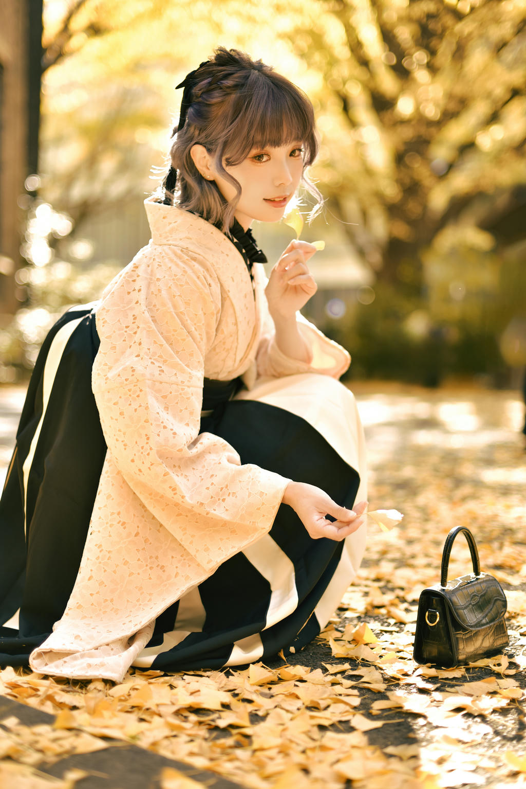 ElyEE子 NO.137 23年11月订阅 [82P5V-311MB]-Ginkgo Hakama_第2集