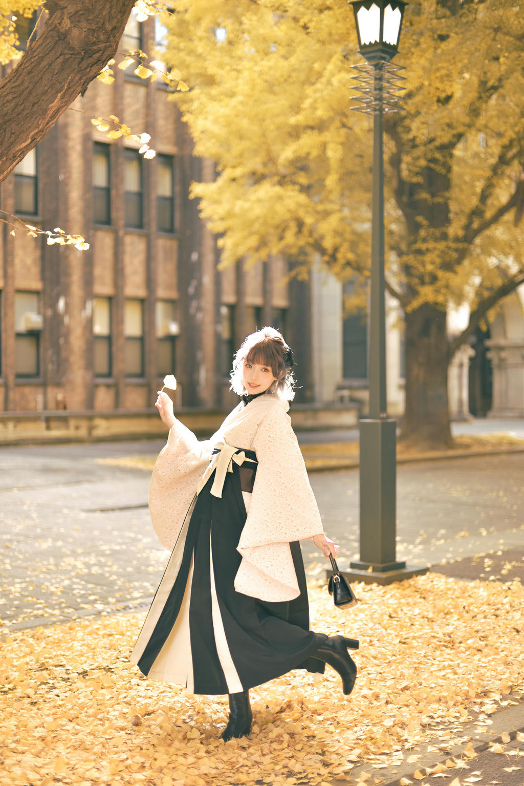 ElyEE子 NO.137 23年11月订阅 [82P5V-311MB]-Ginkgo Hakama_第1集