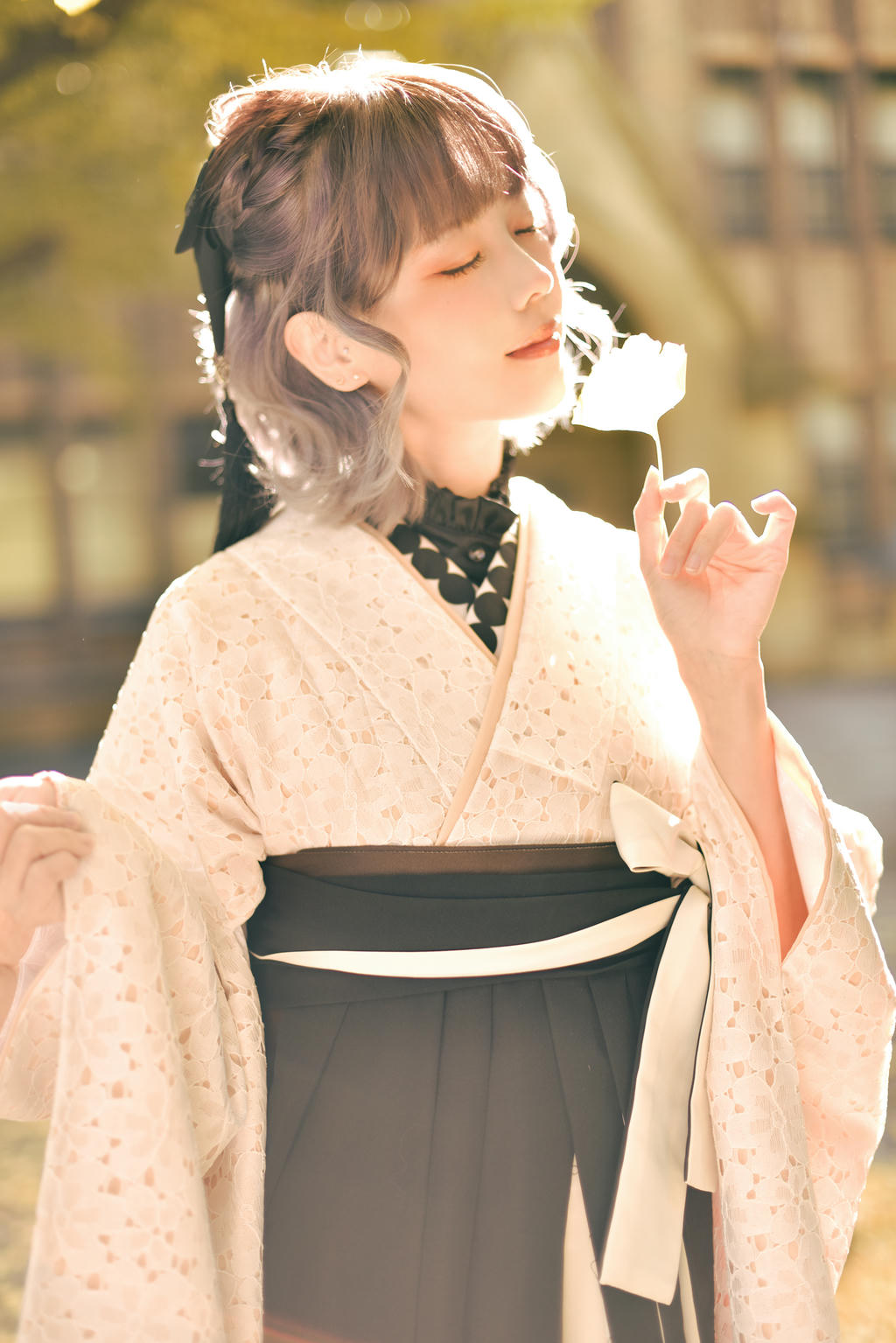 ElyEE子 NO.137 23年11月订阅 [82P5V-311MB]-Ginkgo Hakama_第1集