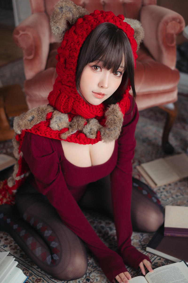 ElyEE子 NO.142 红色 KNITTING[52P-110.2M]_第1集