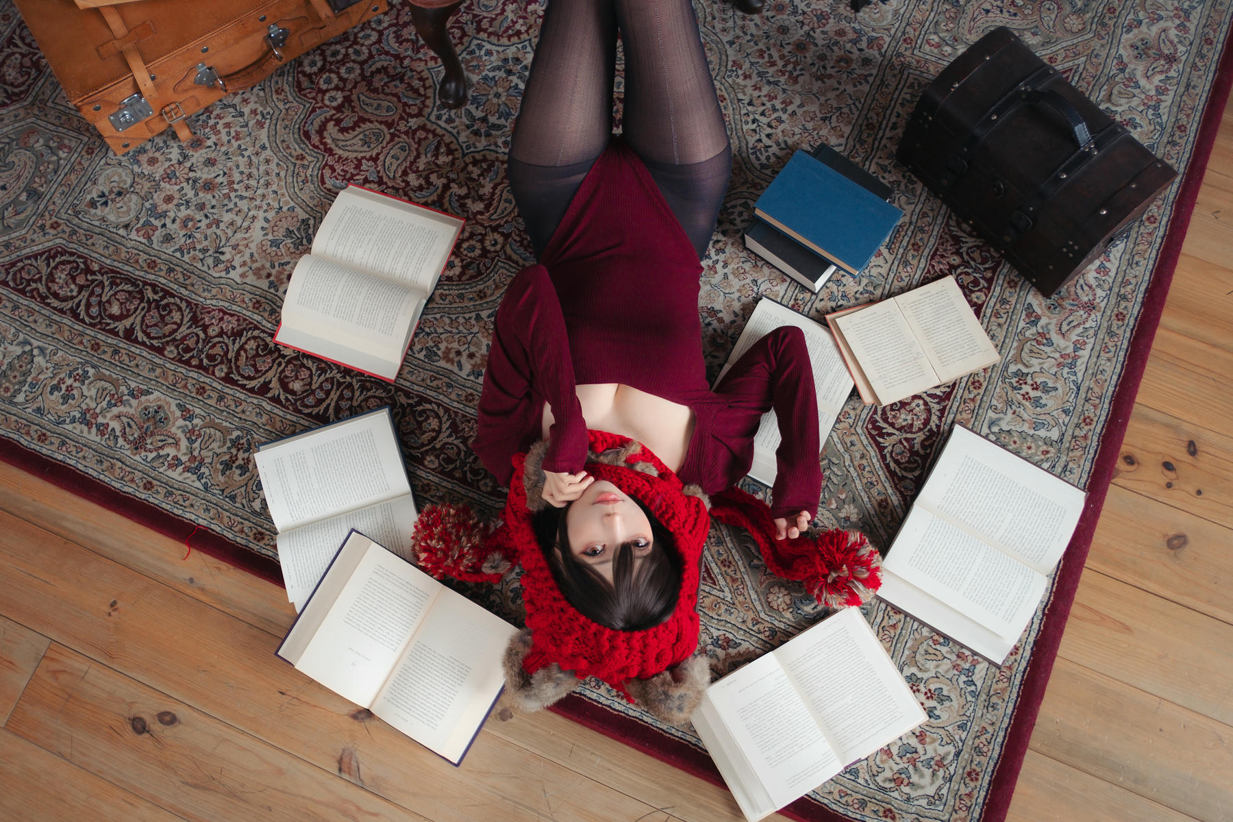 ElyEE子 NO.142 红色 KNITTING[52P-110.2M]_第1集