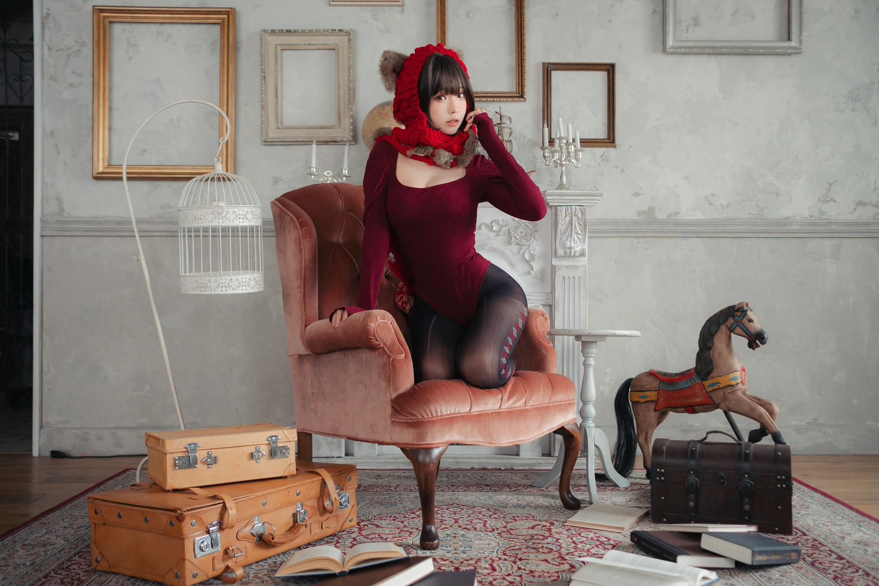 ElyEE子 NO.142 红色 KNITTING[52P-110.2M]_第2集