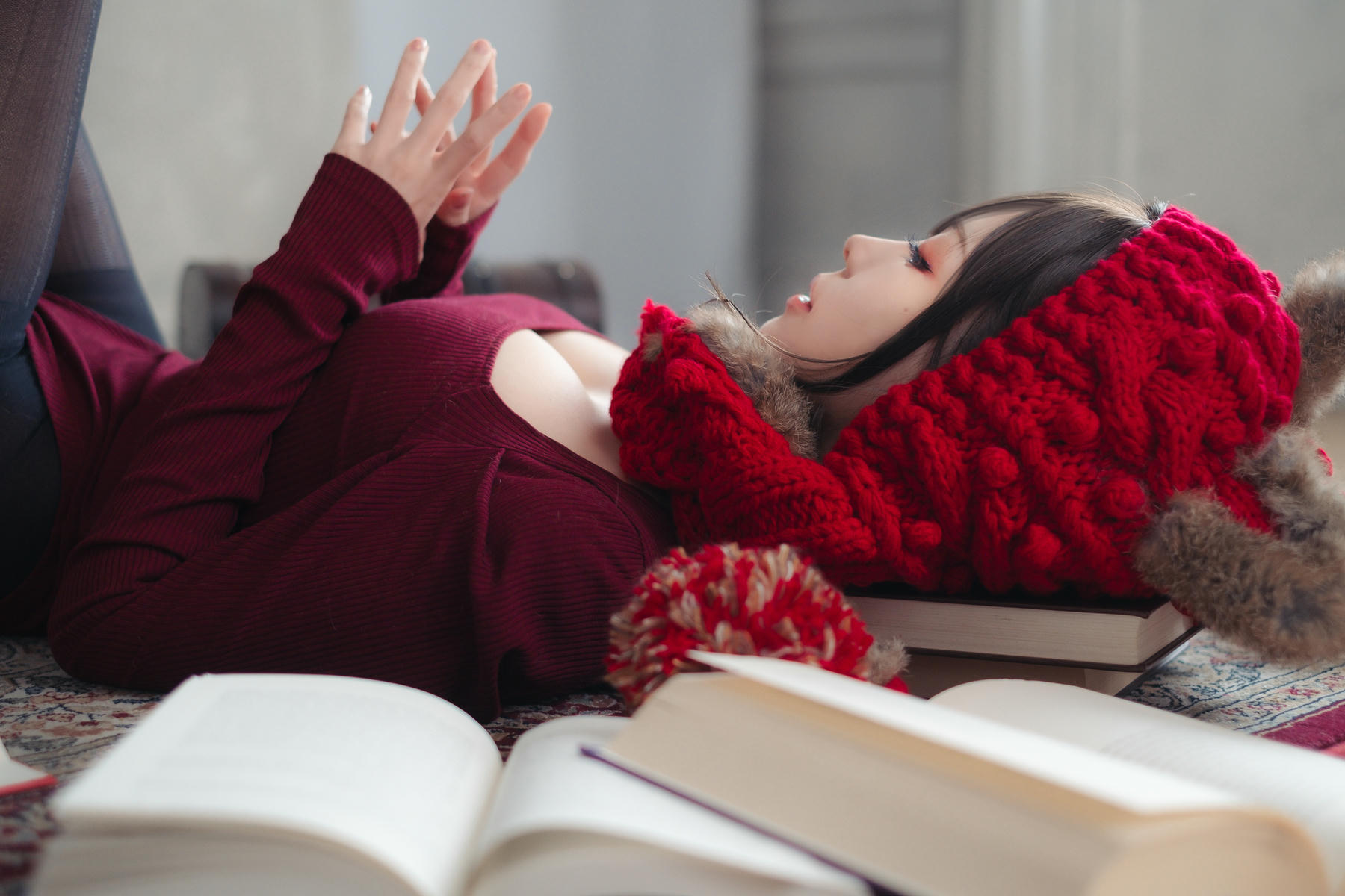 ElyEE子 NO.142 红色 KNITTING[52P-110.2M]_第3集