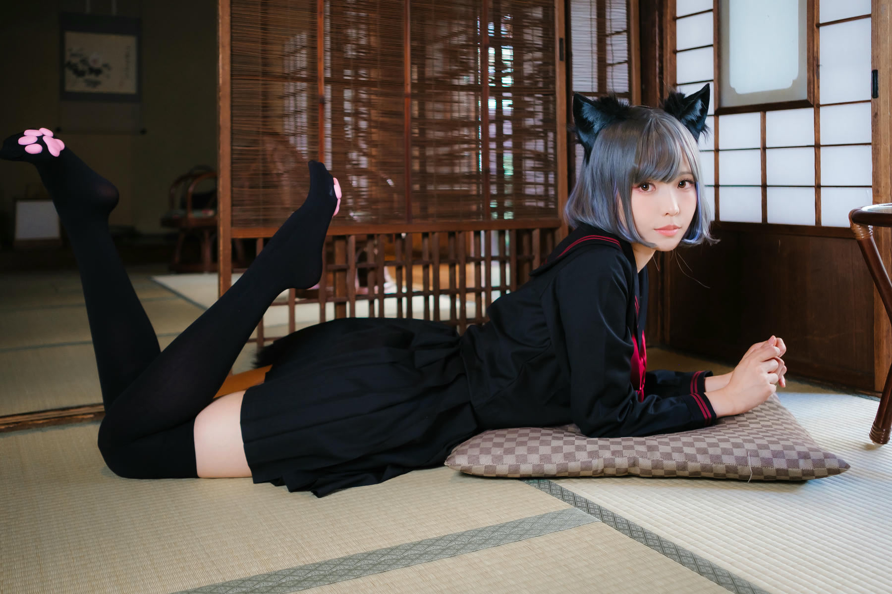 ElyEE子 NO.143 April-Tier 3 [113P5V 424MB]-C.Veranda Black Cat緣廊黑貓_第1集