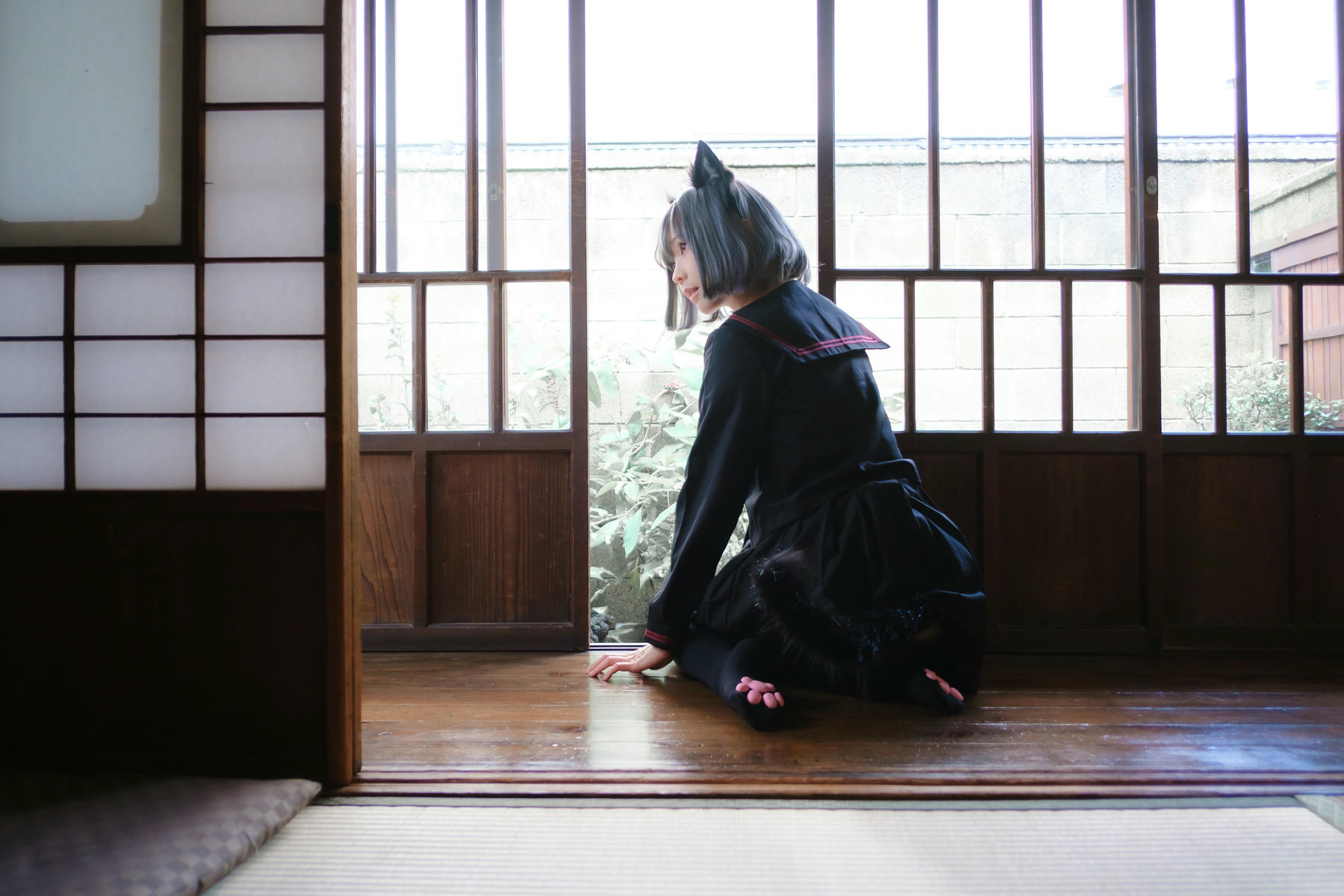 ElyEE子 NO.143 April-Tier 3 [113P5V 424MB]-C.Veranda Black Cat緣廊黑貓_第2集