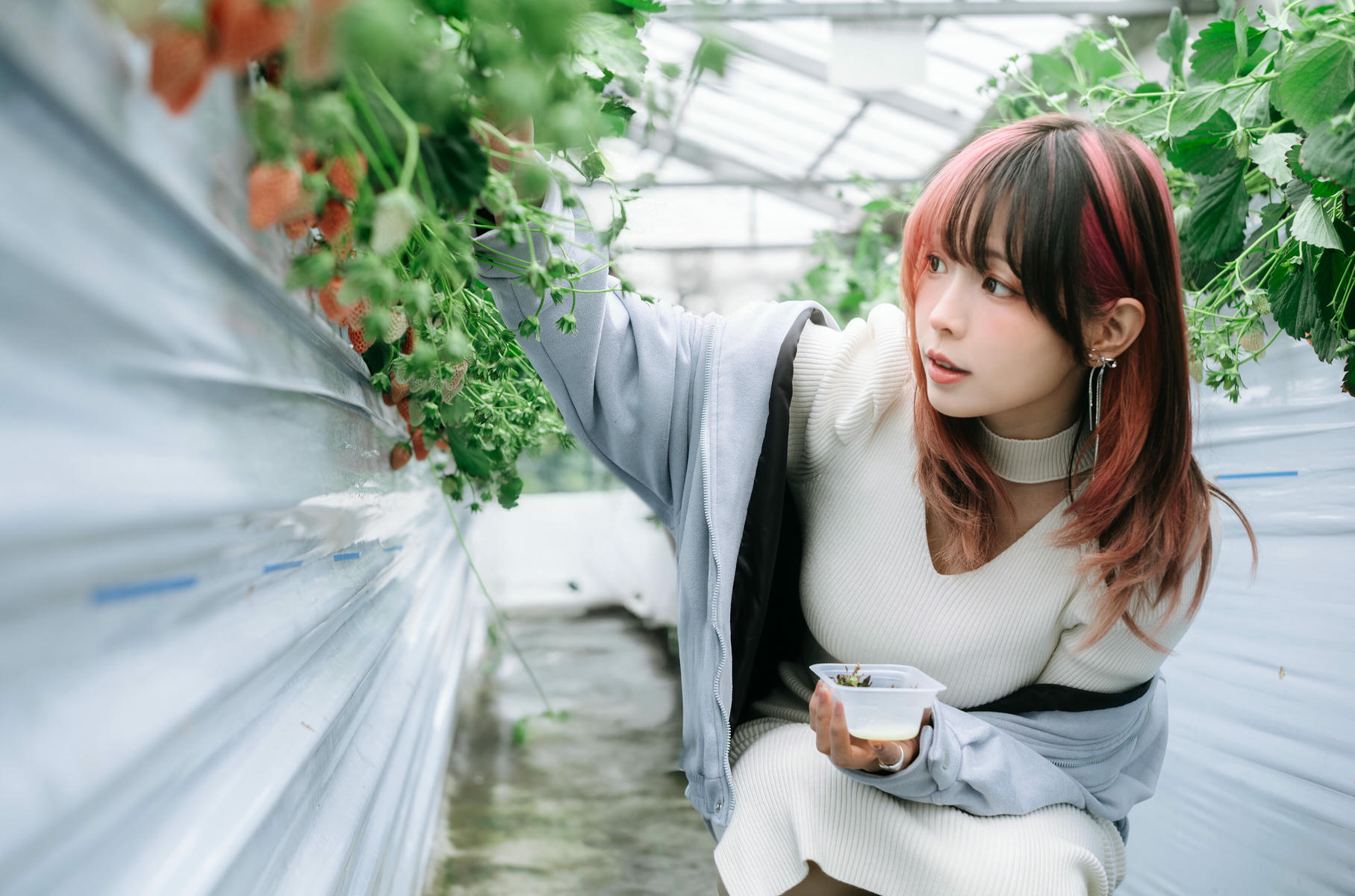 ElyEE子 NO.165 Strawberry Picking Date [34P2V 128MB]_第2集