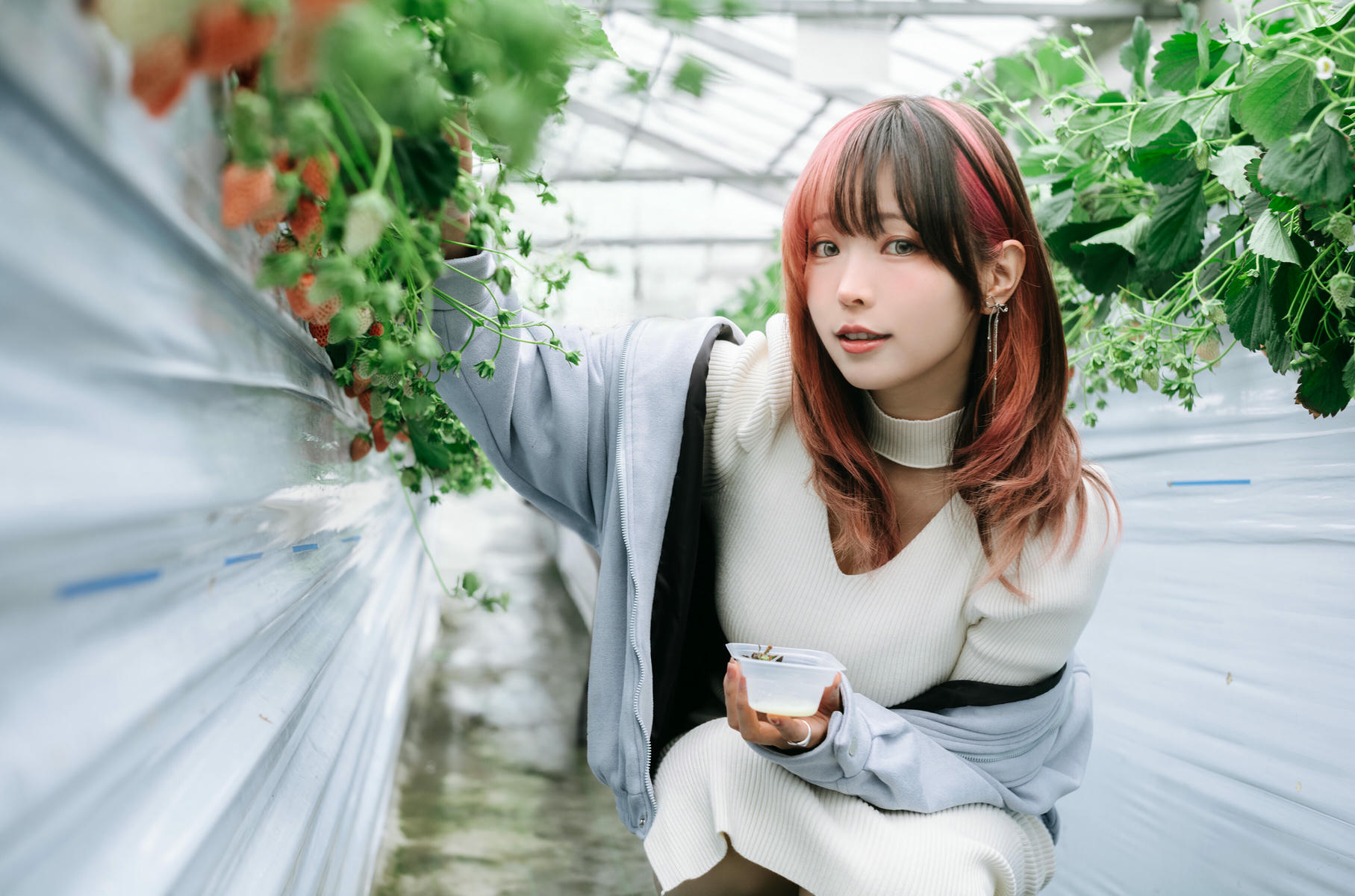 ElyEE子 NO.165 Strawberry Picking Date [34P2V 128MB]_第2集