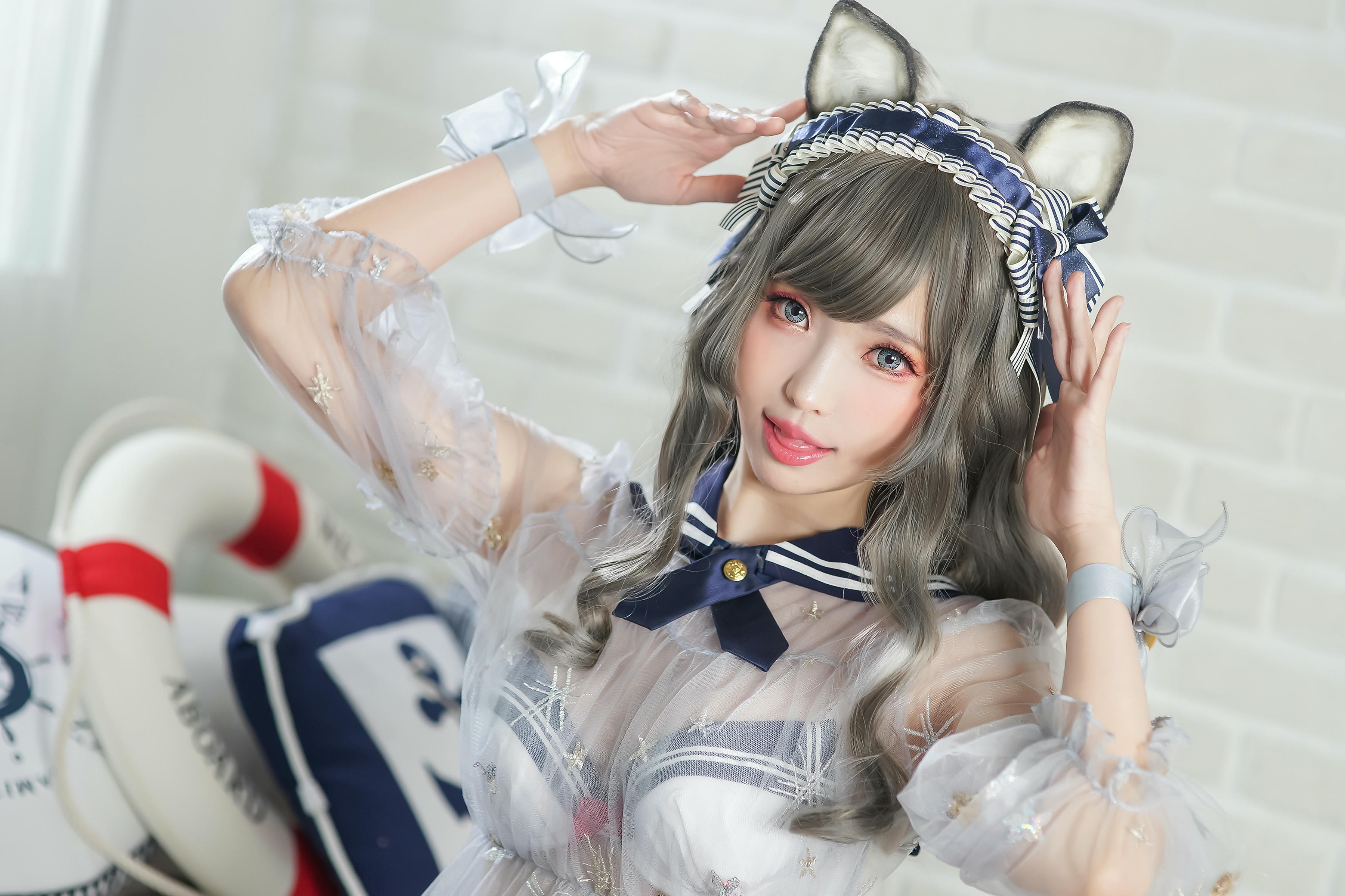 ElyEE子 NO.047 灰太狼-透明睡裙 [21P 99.87 MB]_第1集