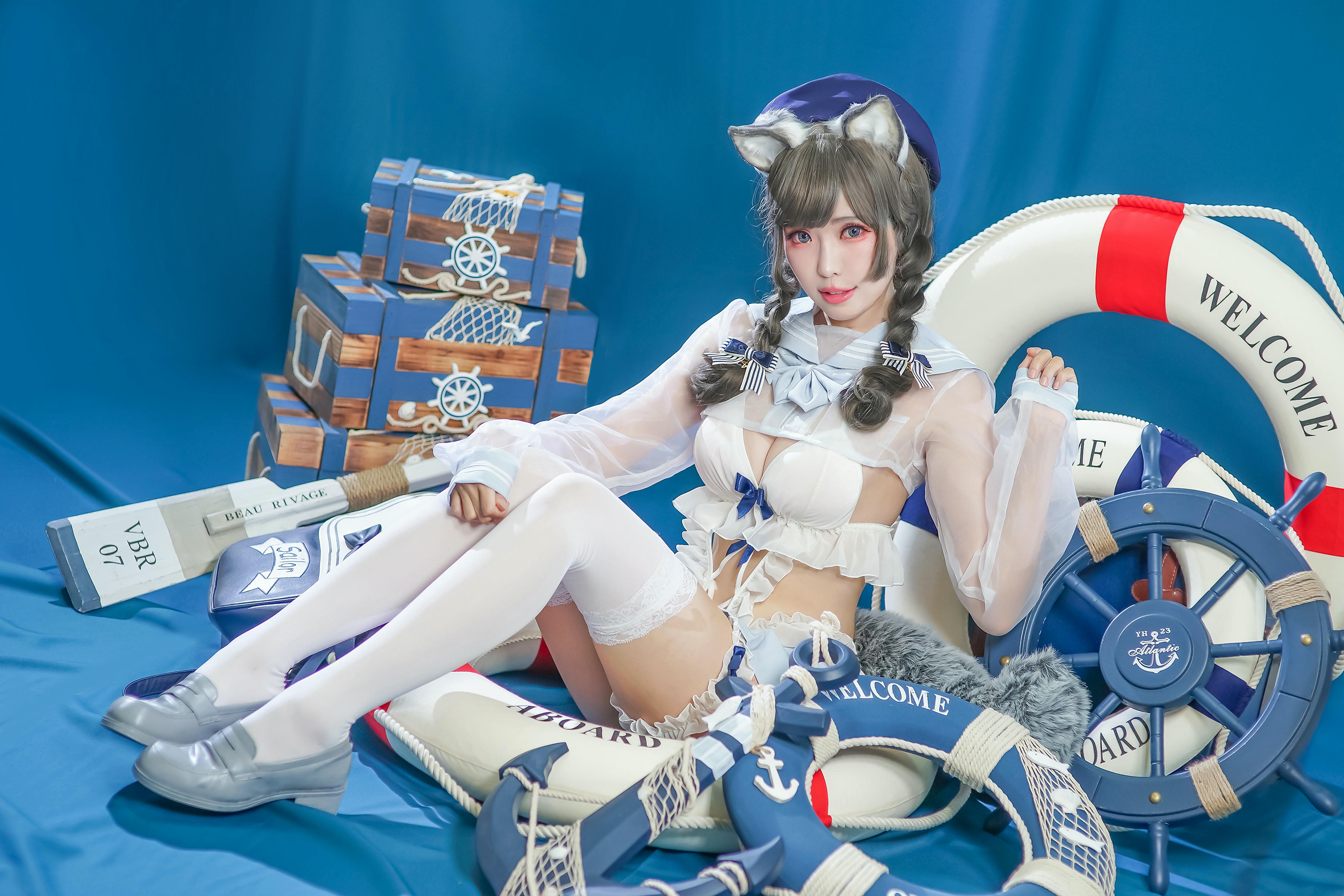 ElyEE子 NO.049 灰太狼-泳圈 [21P 95.14 MB]_第1集