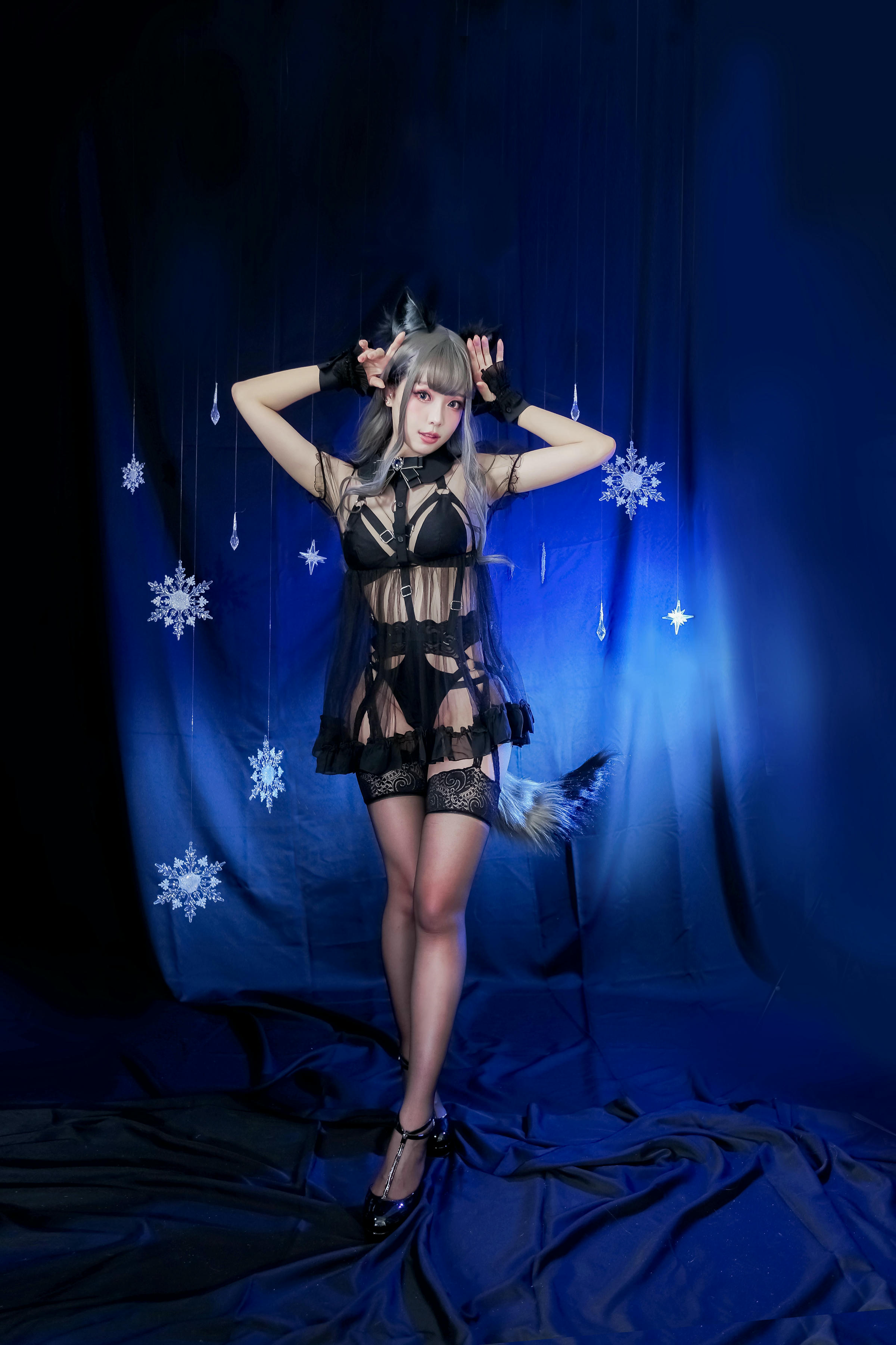 ElyEE子 NO.050 灰太狼-黑色透视 [33P 171.49 MB]_第1集