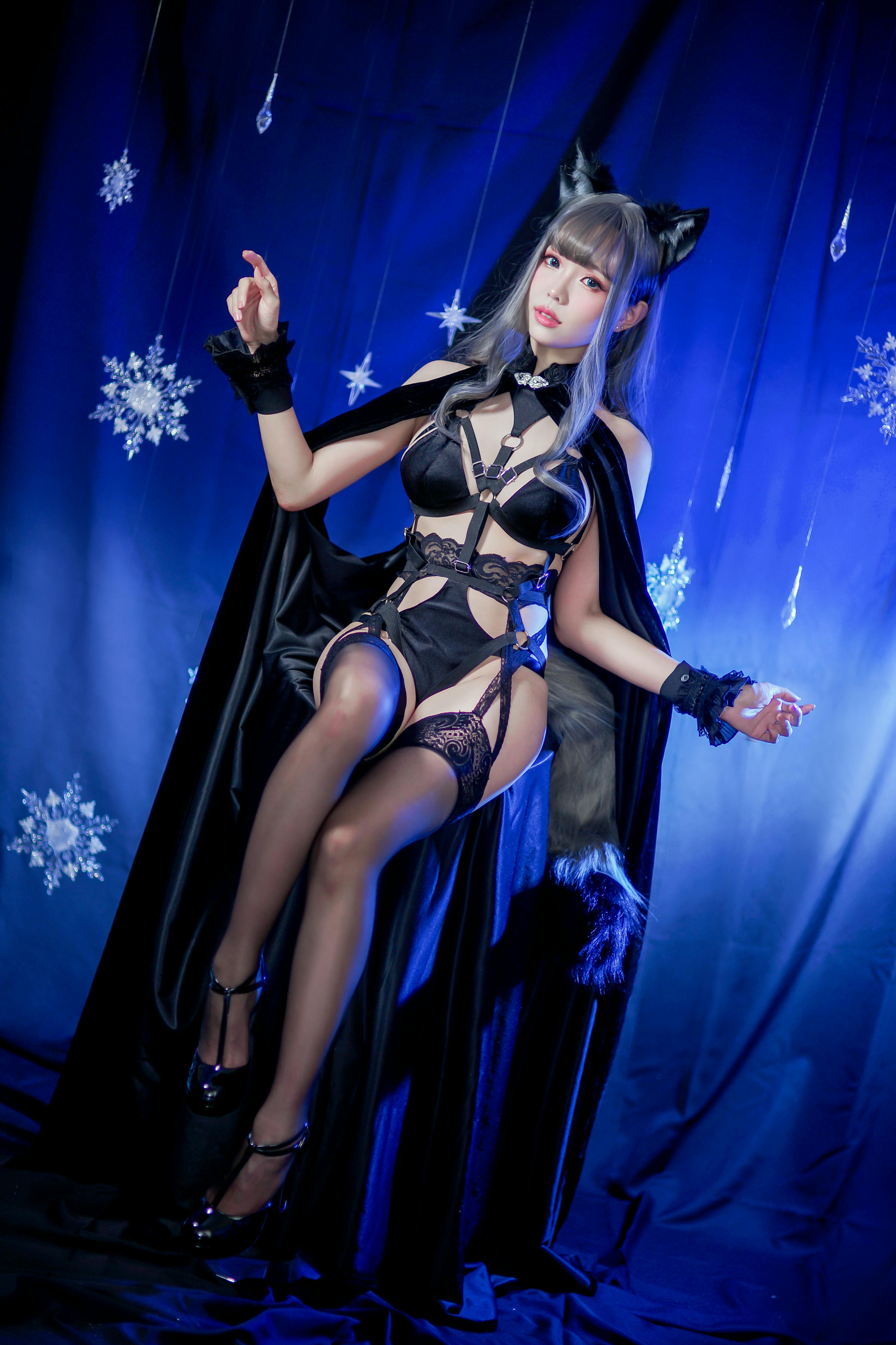 ElyEE子 NO.051 灰太狼-黑丝带 [24P 115.89 MB]_第1集