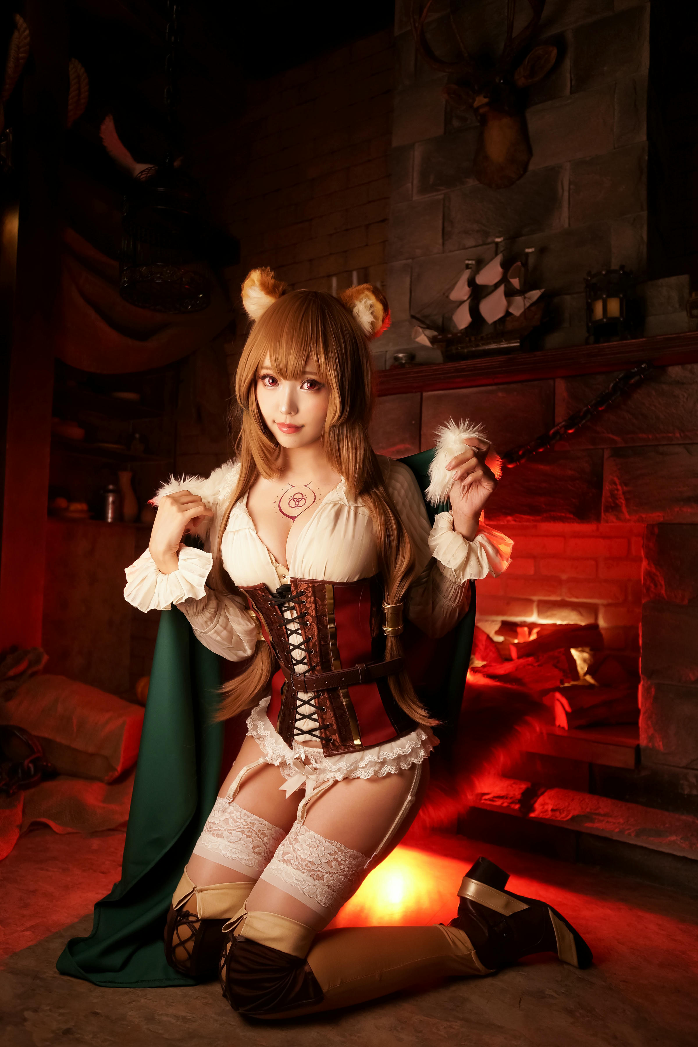 ElyEE子 NO.054 小浣熊-壁炉 [16P 72.82 MB]_第1集