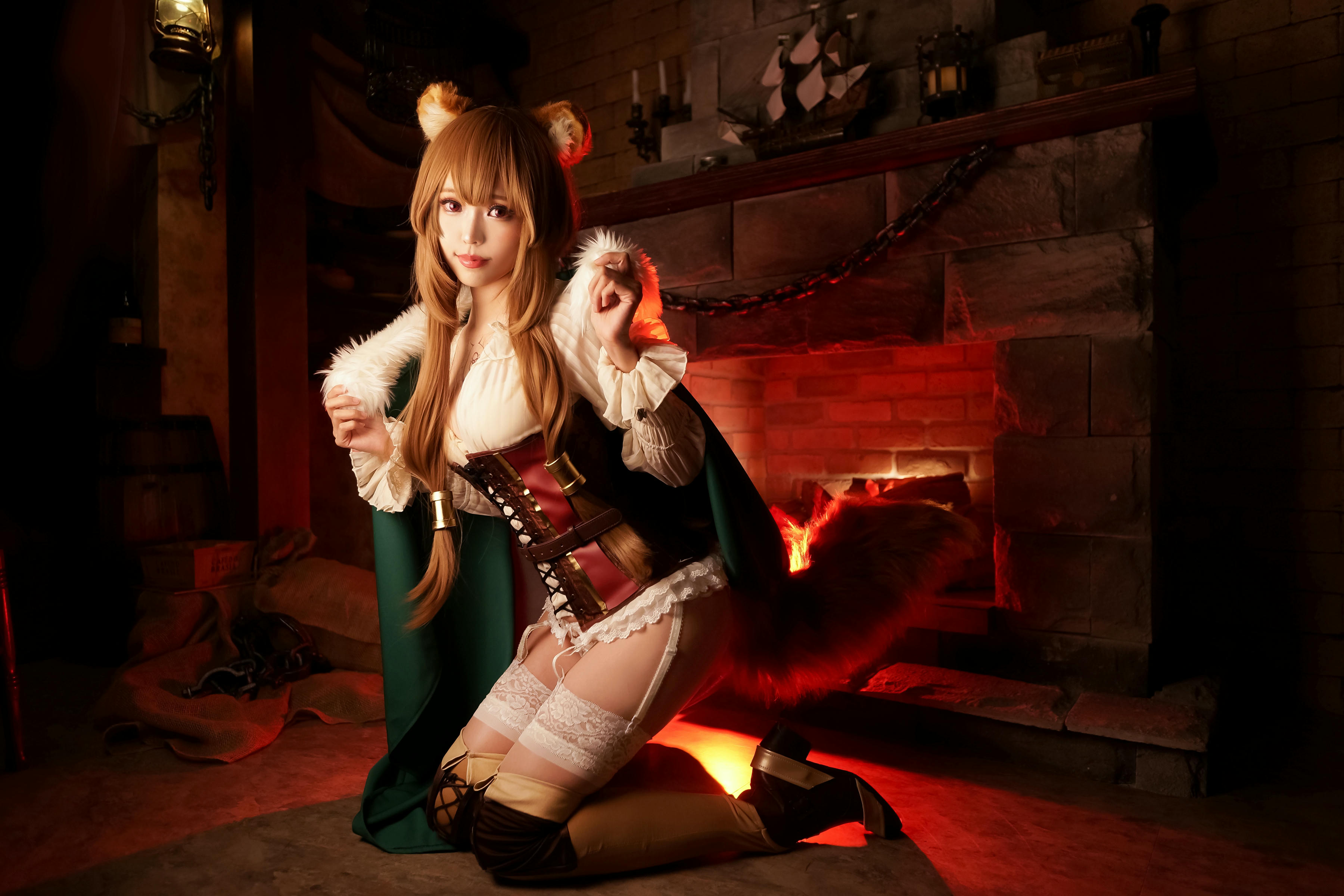 ElyEE子 NO.054 小浣熊-壁炉 [16P 72.82 MB]_第1集