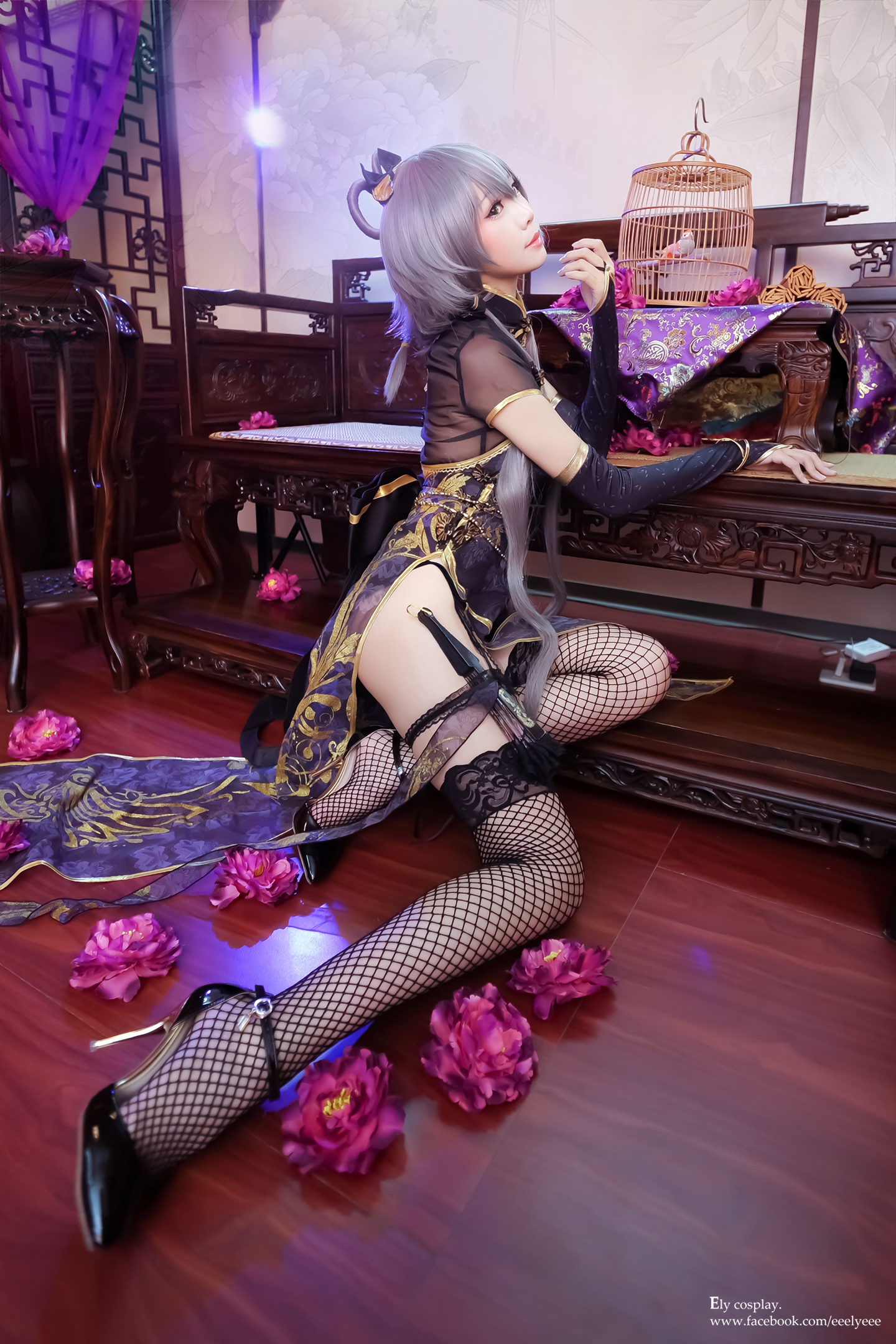 ElyEE子 NO.055 天依-金丝雀旗袍 [13P 166.60 MB]_第1集