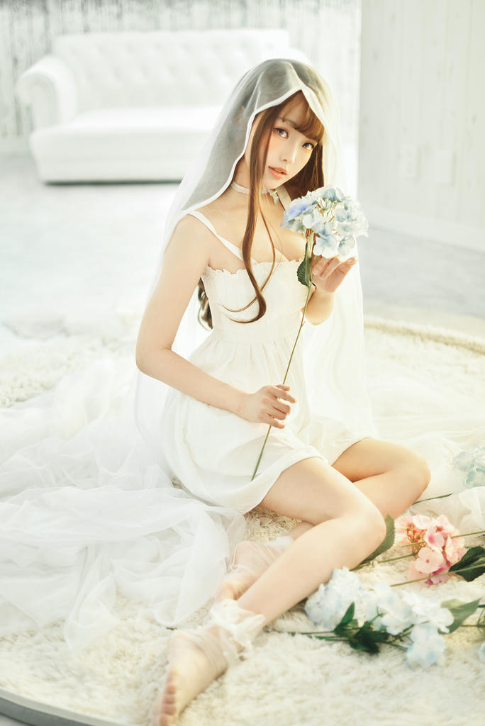 ElyEE子 NO.076 White Dress [22P-27MB]_第1集