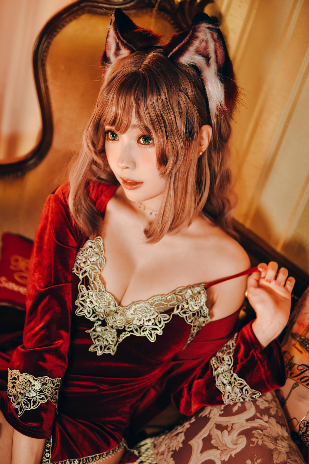 ElyEE子 NO.077 Sleepy Velvet Red [52P-258MB]_第1集