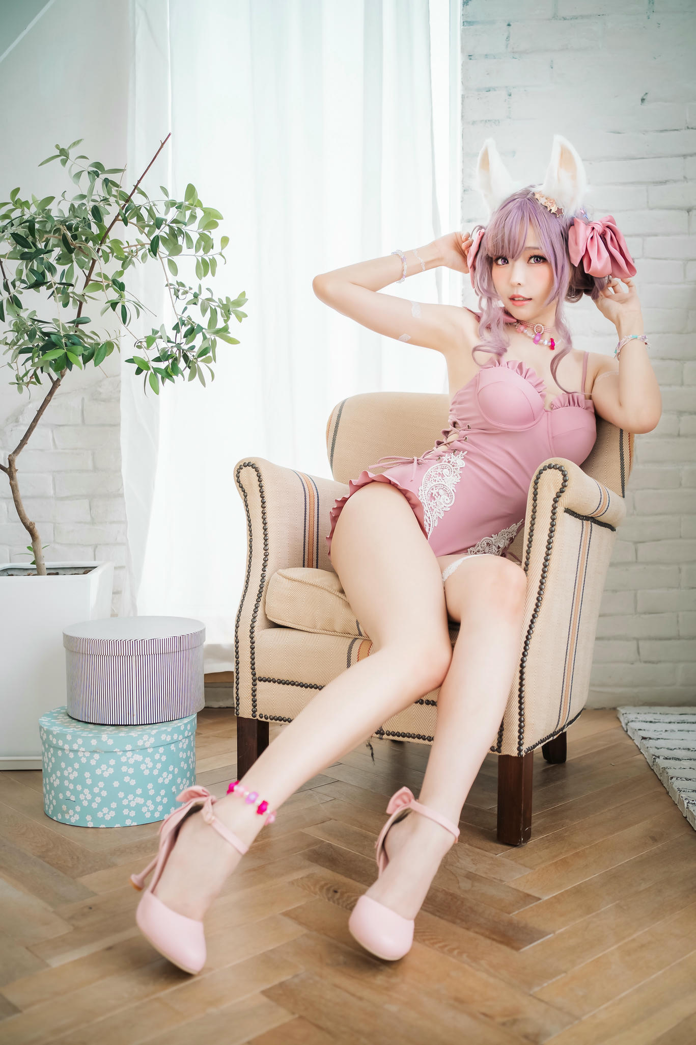 ElyEE子 NO.087 Fluffy Summer pink [54P-214MB]_第1集