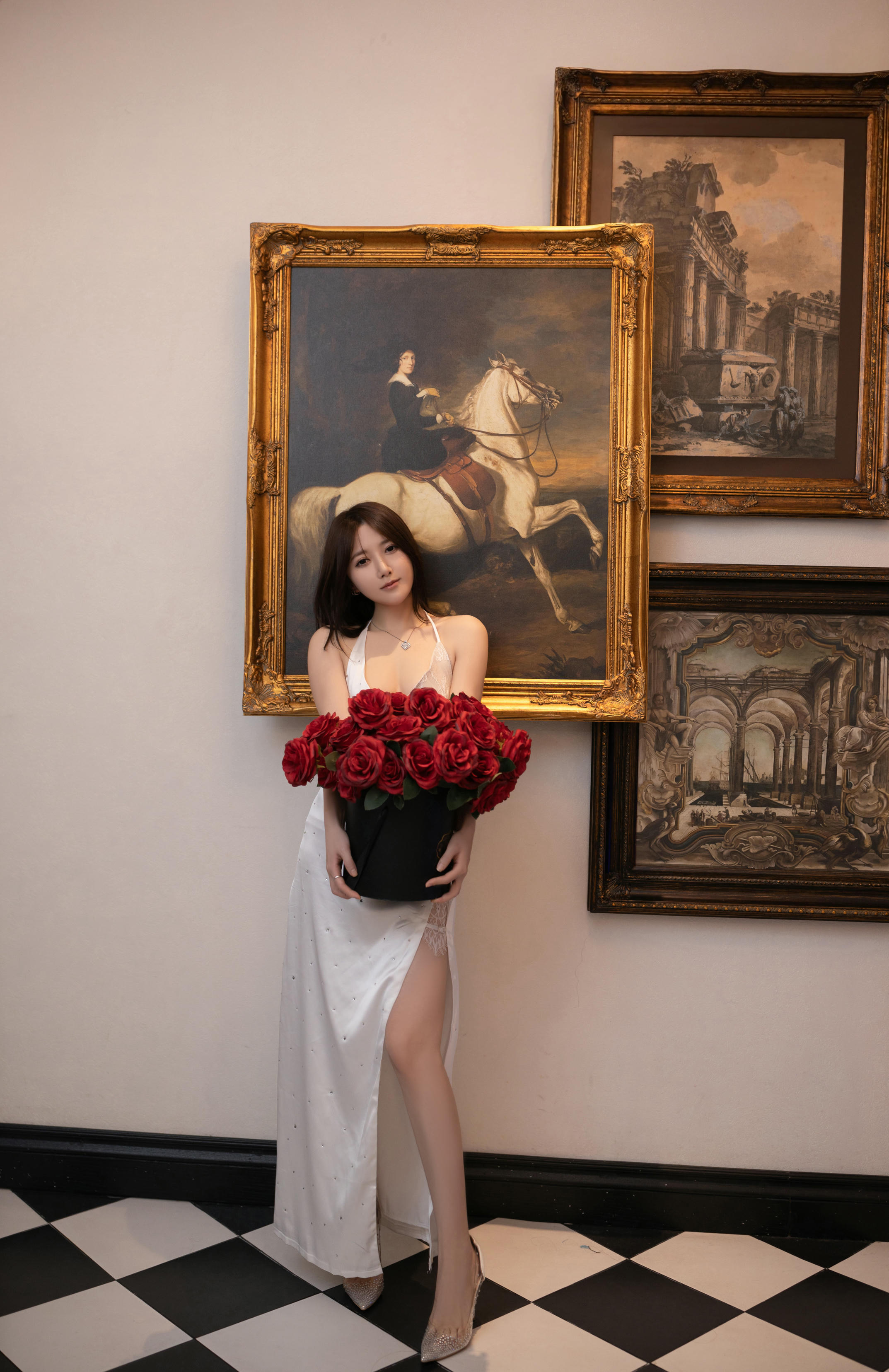 鱼子酱Fish NO.119 内购无水印 知江晚 白色礼服 [123P／1.46GB]_第1集