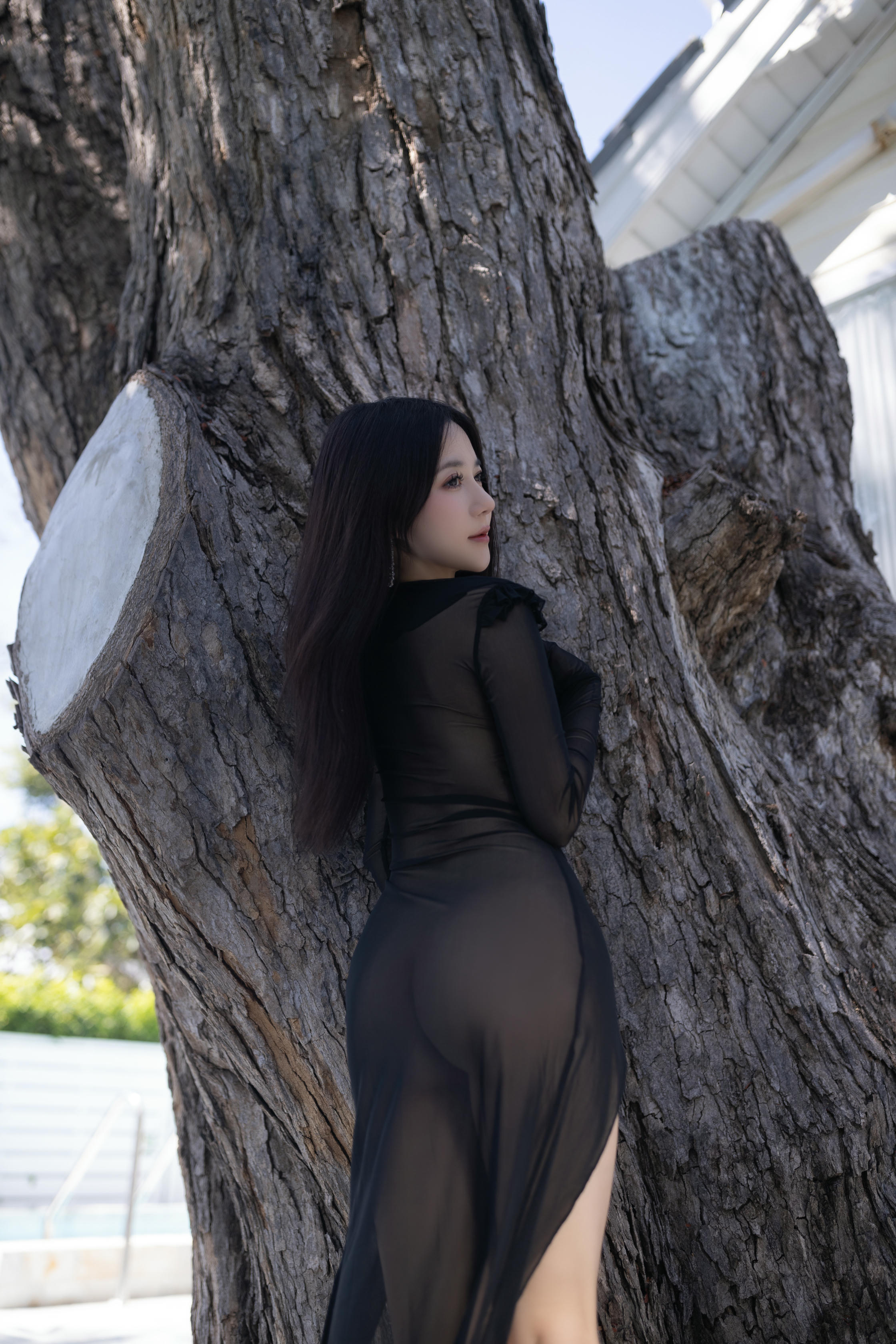 鱼子酱Fish NO.155 内购无水印 8056 黑色轻透 墨 [100P 1.20 GB]_第5集