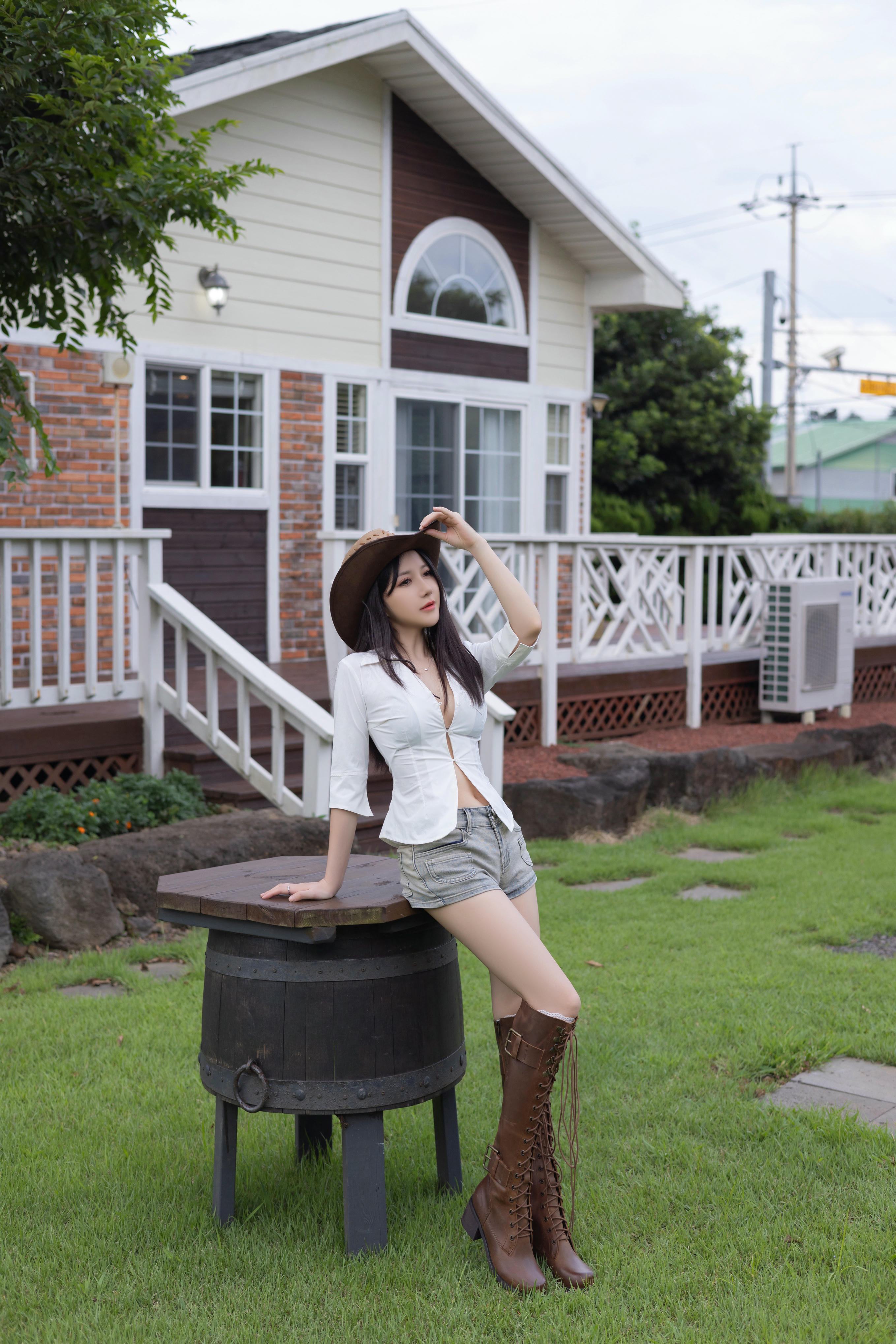 鱼子酱Fish NO.169 内购无水印 9166 牛仔 [120P 1.82 GB]_第2集