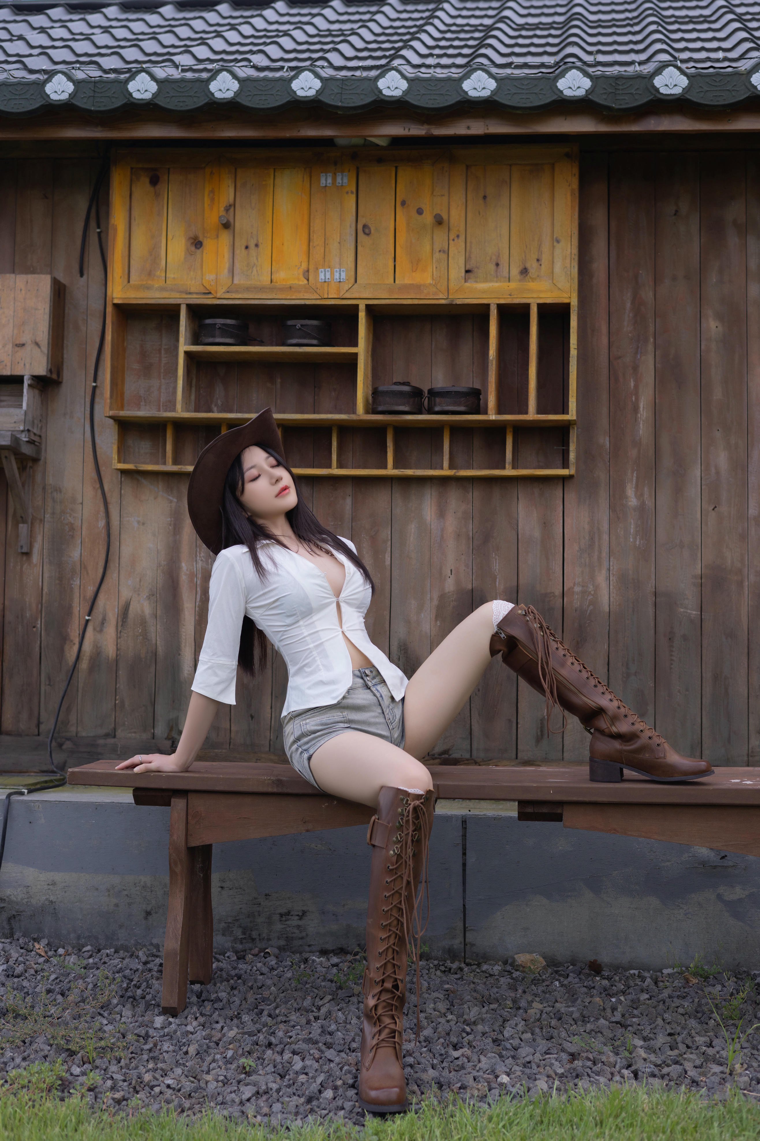 鱼子酱Fish NO.169 内购无水印 9166 牛仔 [120P 1.82 GB]_第3集