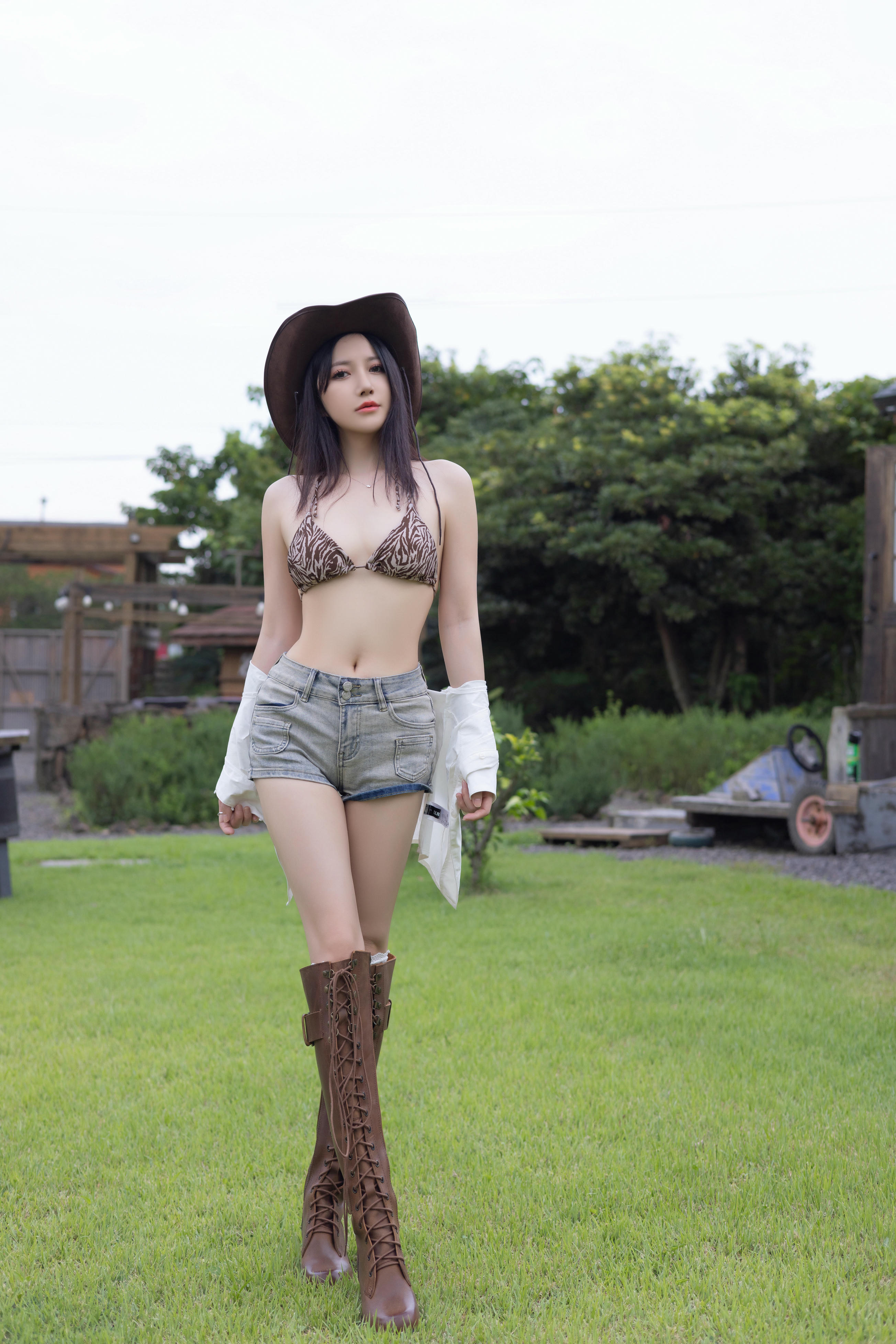 鱼子酱Fish NO.169 内购无水印 9166 牛仔 [120P 1.82 GB]_第3集