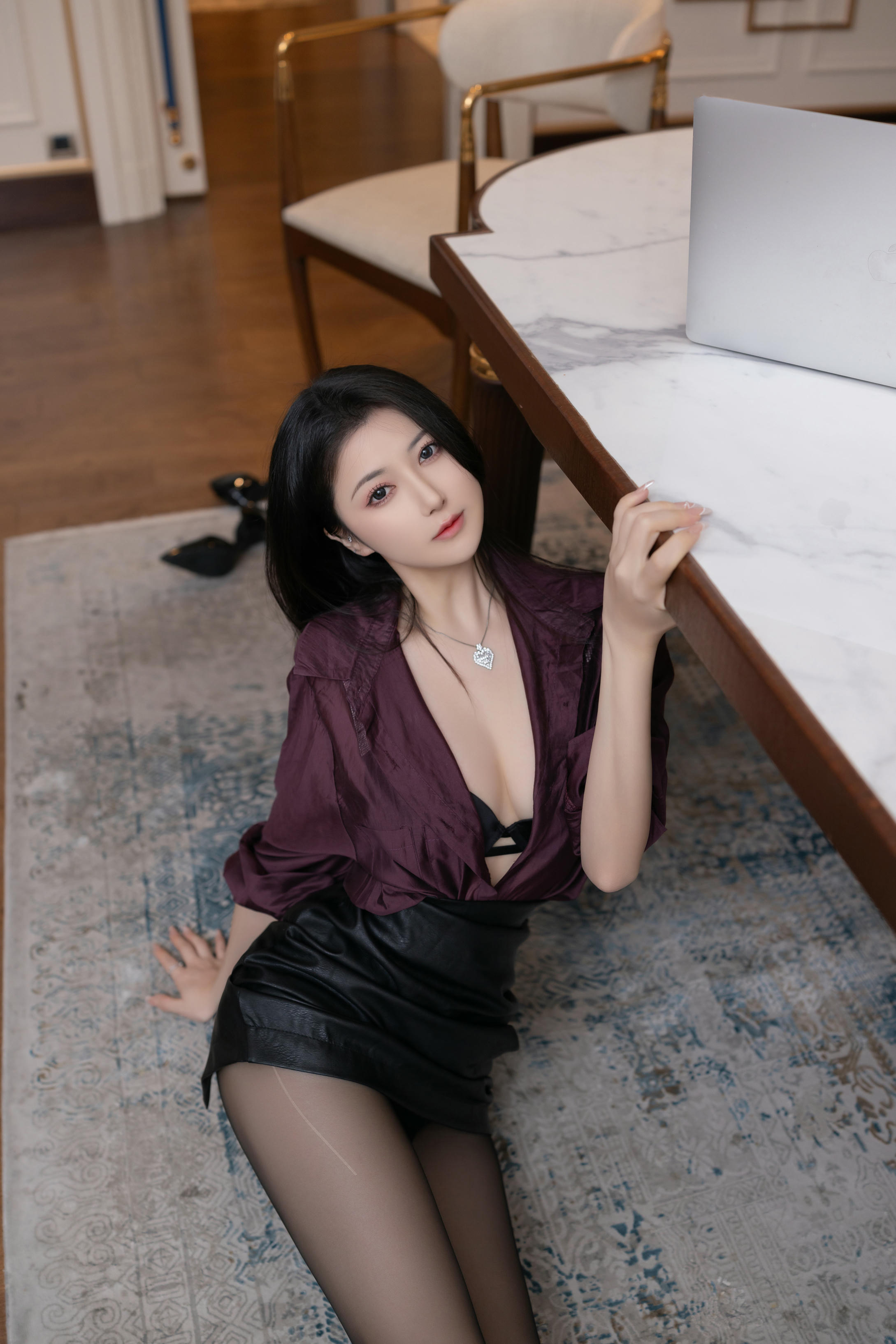 鱼子酱Fish NO.187 内购无水印 紫色衬衫 [120P 1.37GB]_第1集