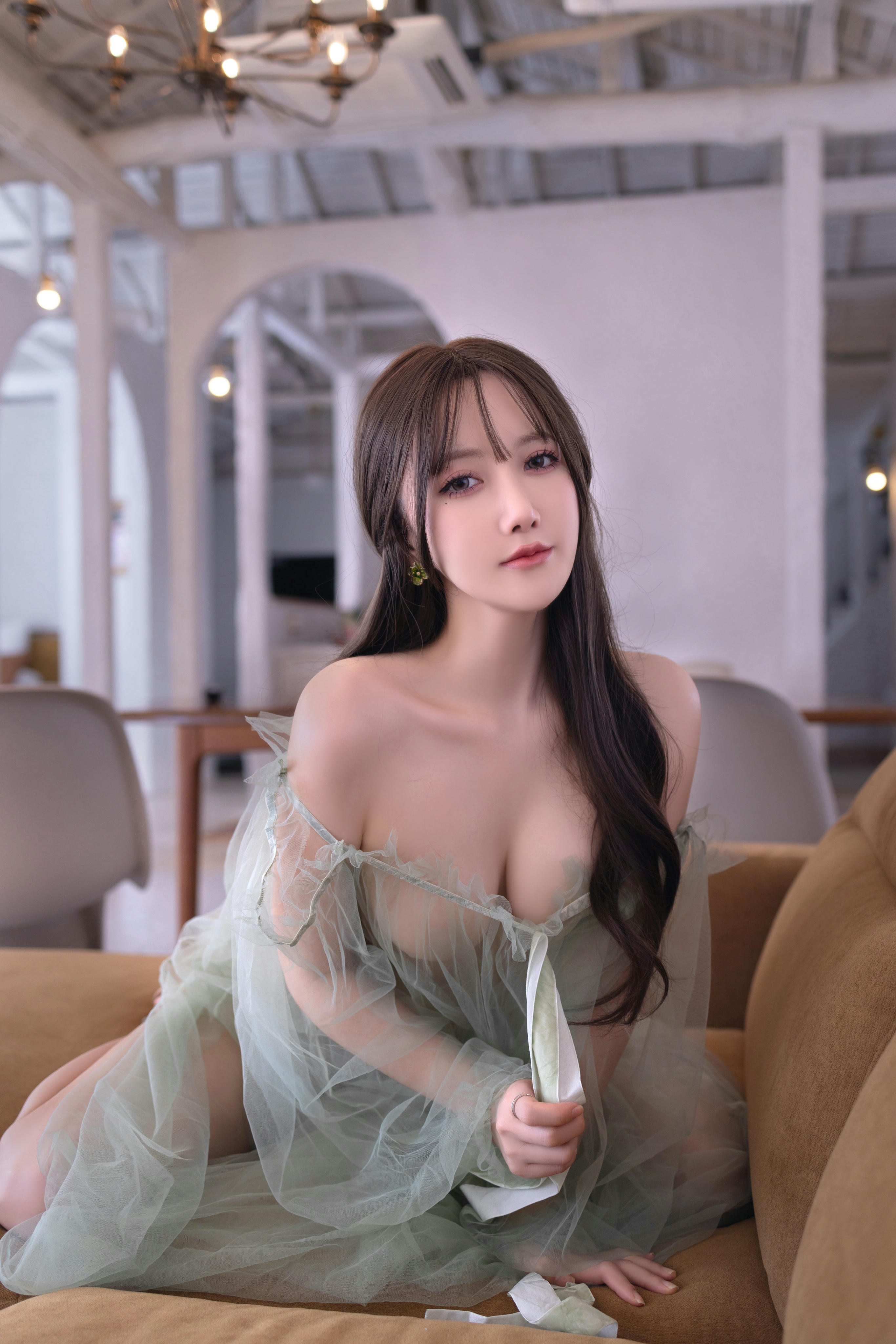 鱼子酱Fish NO.049 内购无水印 绿色薄纱 [120P2GB]_第4集