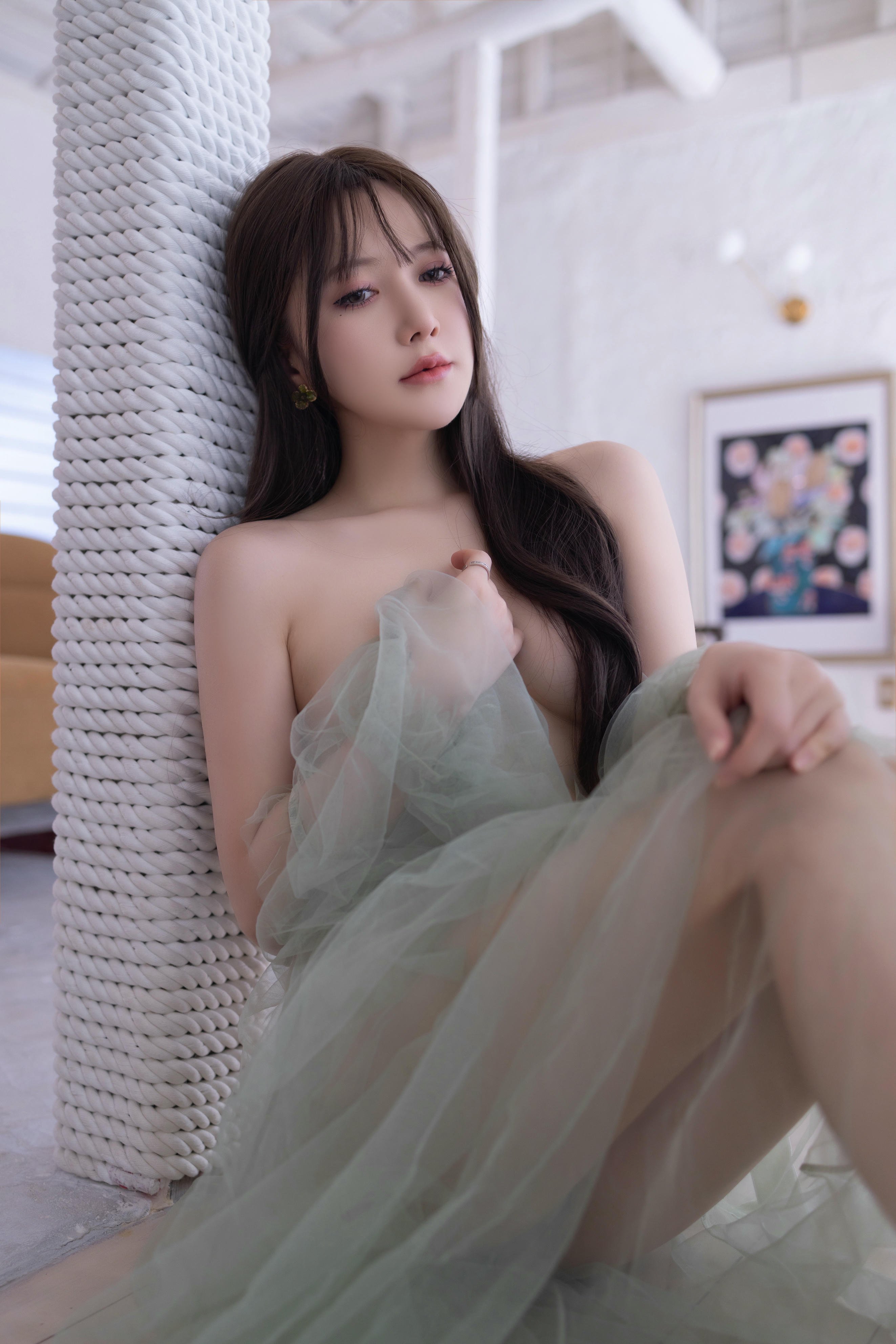 鱼子酱Fish NO.049 内购无水印 绿色薄纱 [120P2GB]_第4集