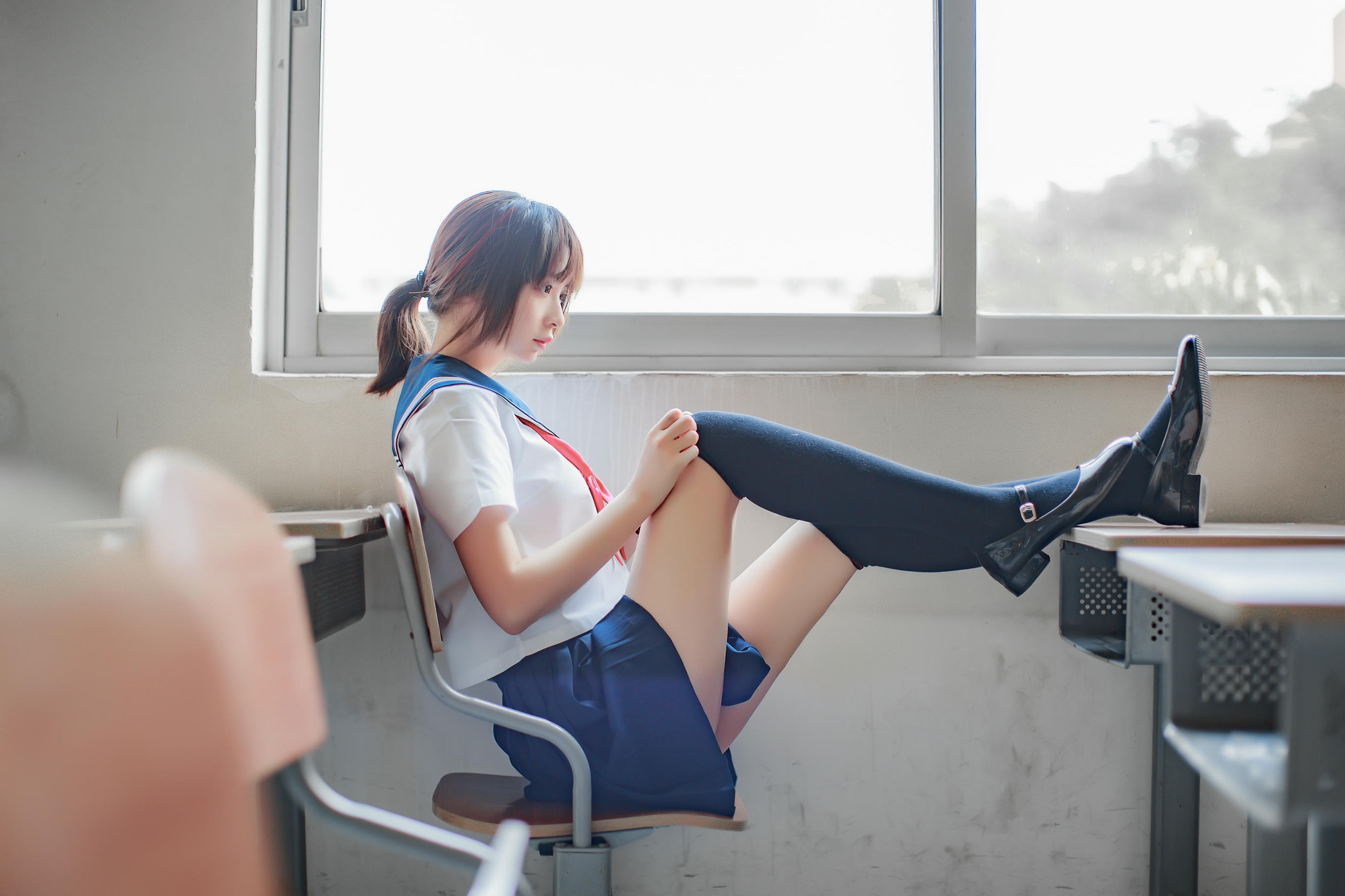 疯猫ss NO.014 同桌的水手服 [41P-464MB]_第2集