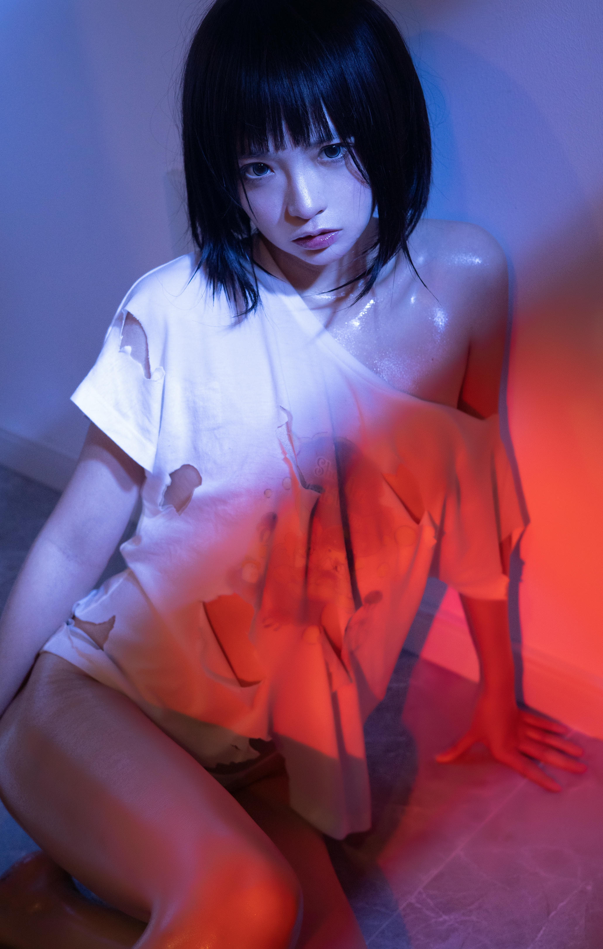 疯猫ss NO.154 2022夏日限定 B本 10套 [200P10V 3.69GB]-破碎半袖本16_第1集